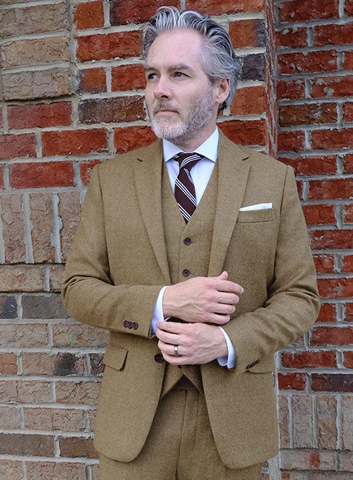 Naples Melange Brown Tweed Suit