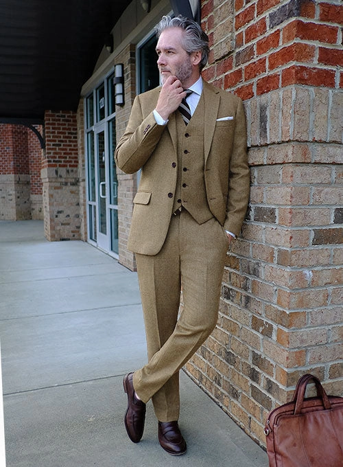 Naples Melange Brown Tweed Suit