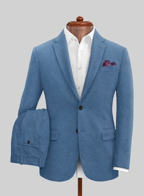 Naples Saga Blue Tweed Suit