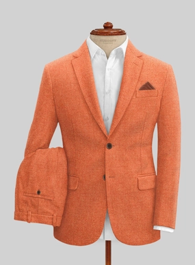 Naples Spring Orange Tweed Suit