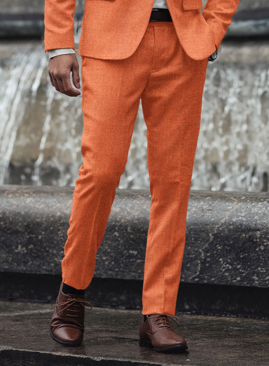 Naples Spring Orange Tweed Suit