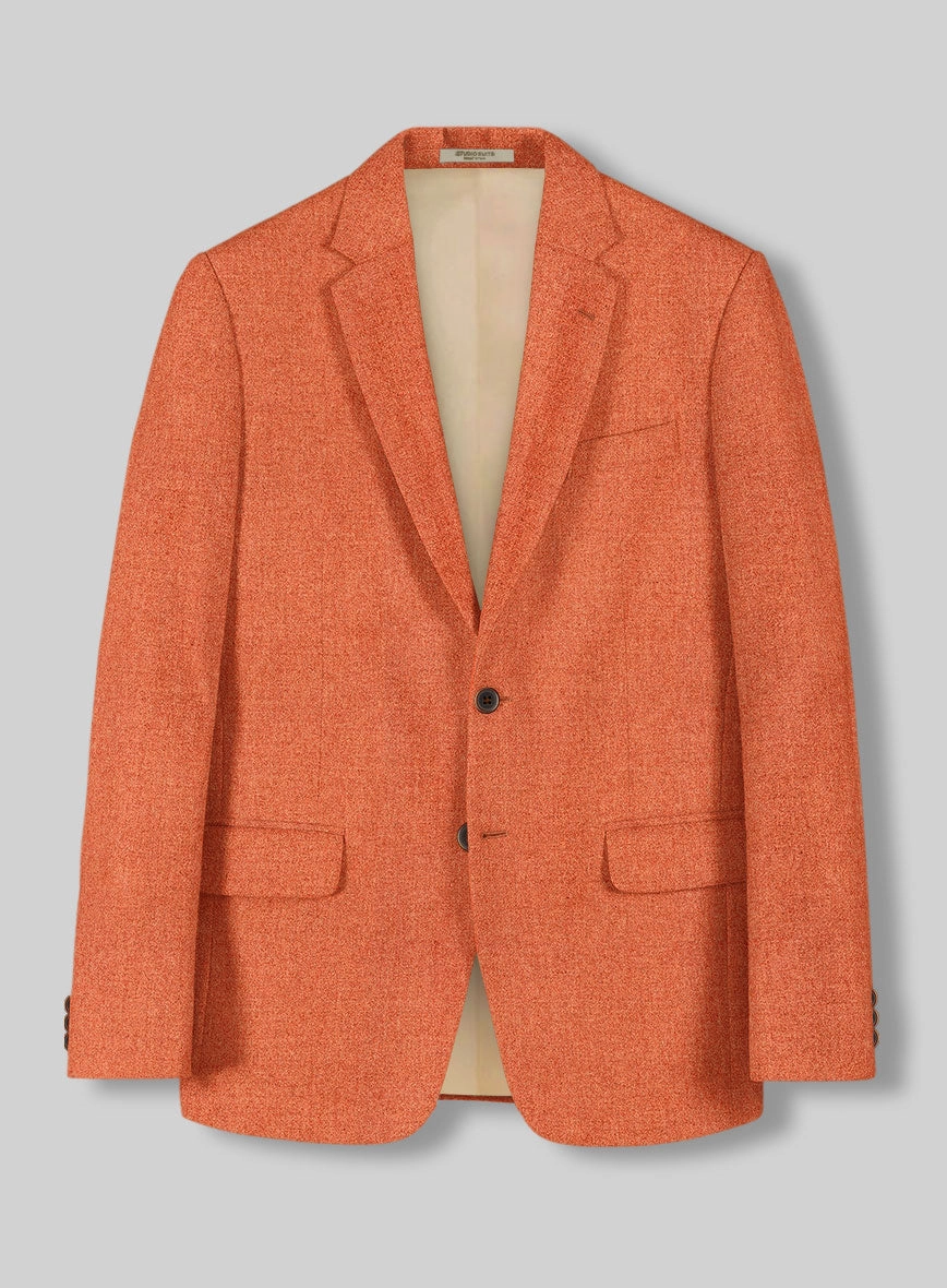 Naples Spring Orange Tweed Suit