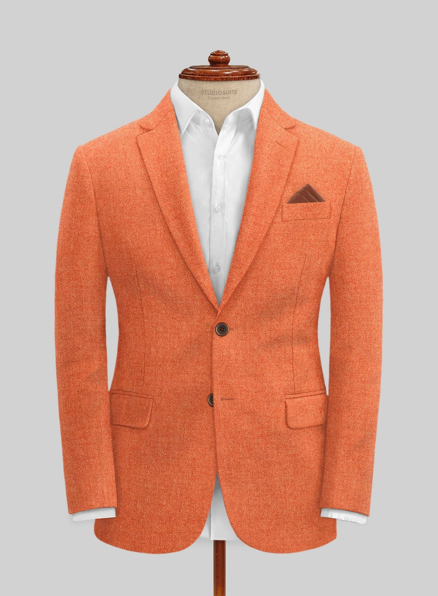 Naples Spring Orange Tweed Suit