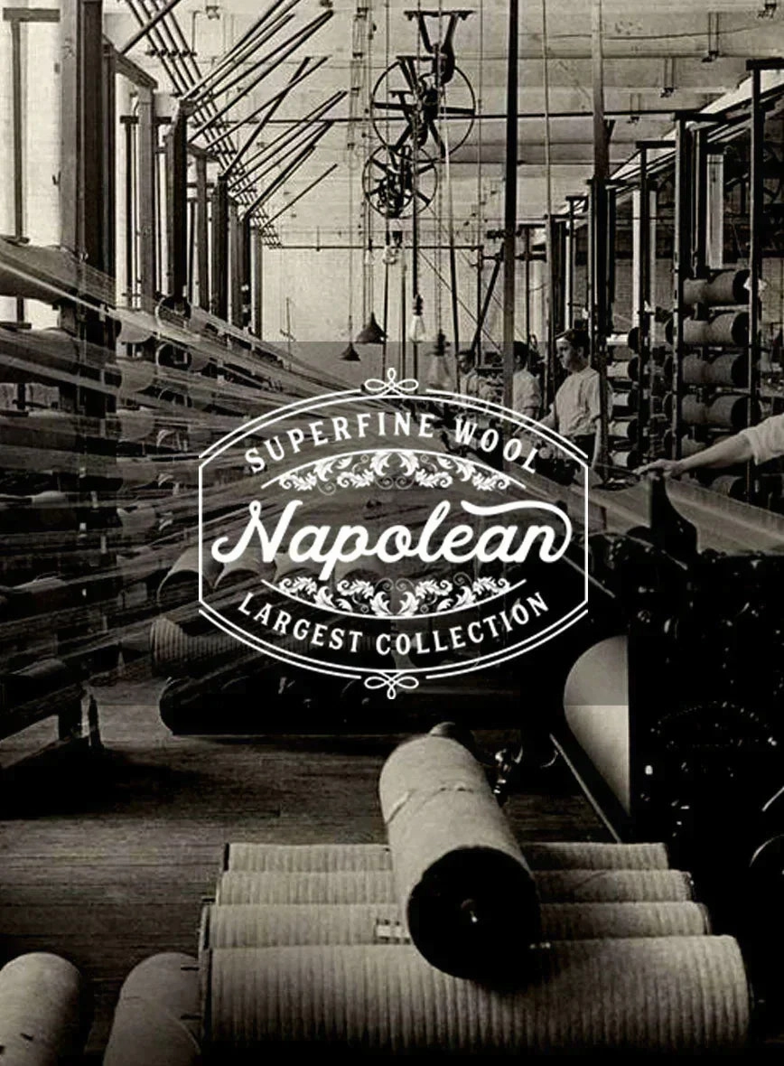 Napolean Bob Weave Rust Wool Suit