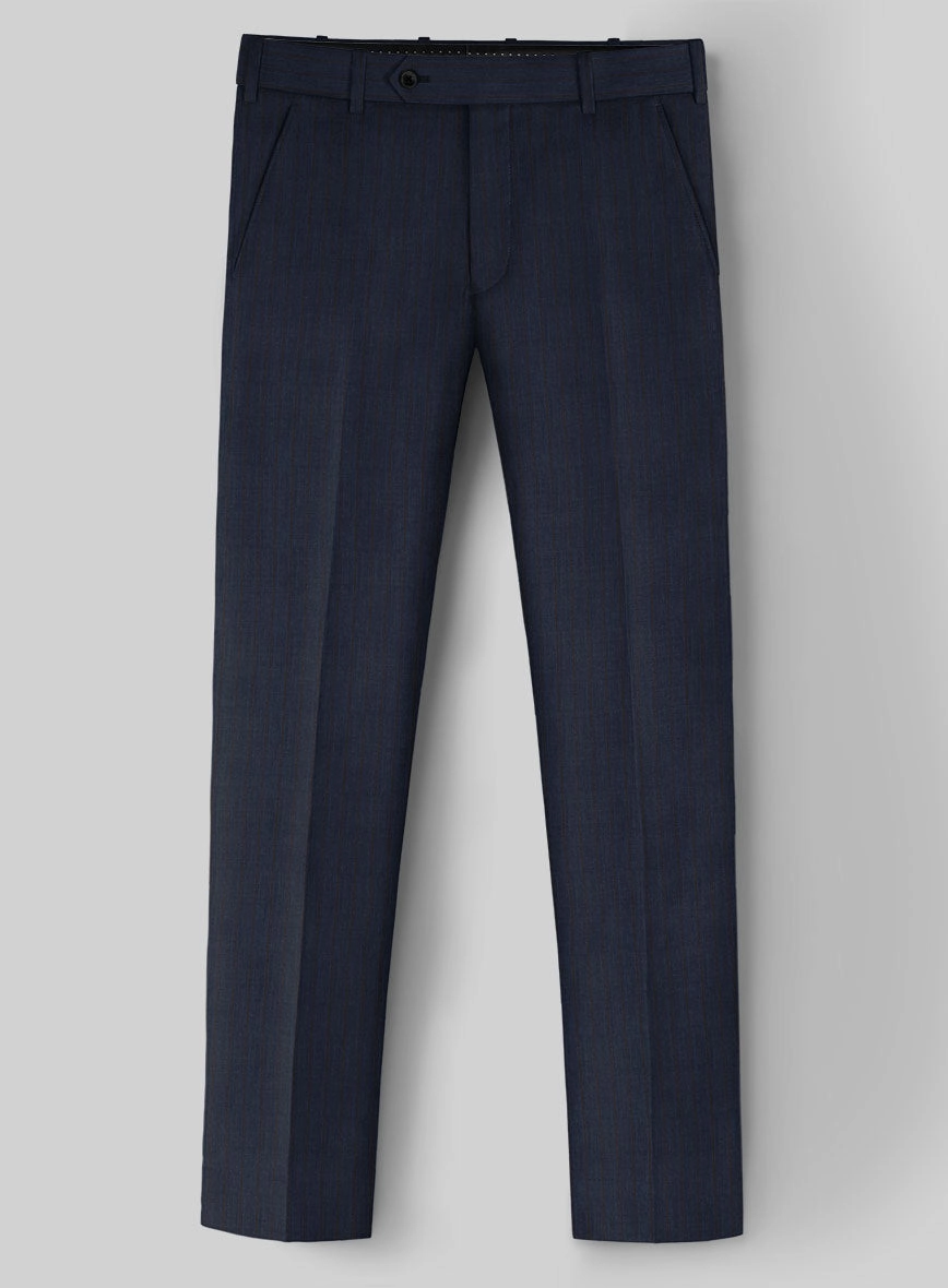 Napolean Calipso Stripe Dark Blue Wool Suit
