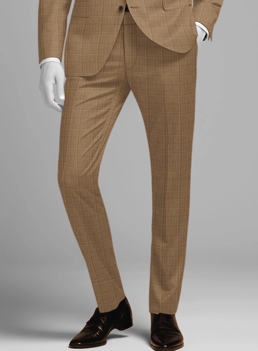 Napolean Gisde Glen Brown Wool Suit