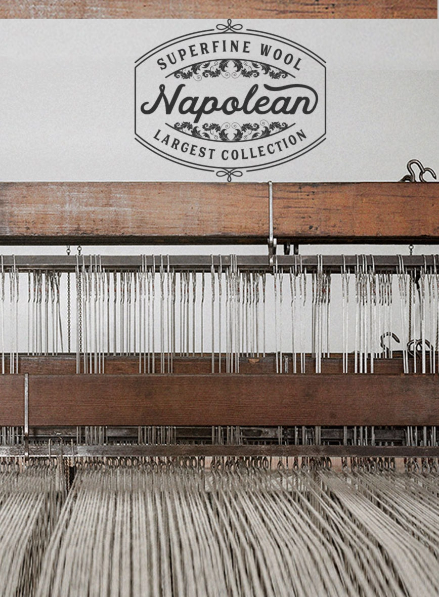 Napolean Isaura Stripe Gray Wool Suit