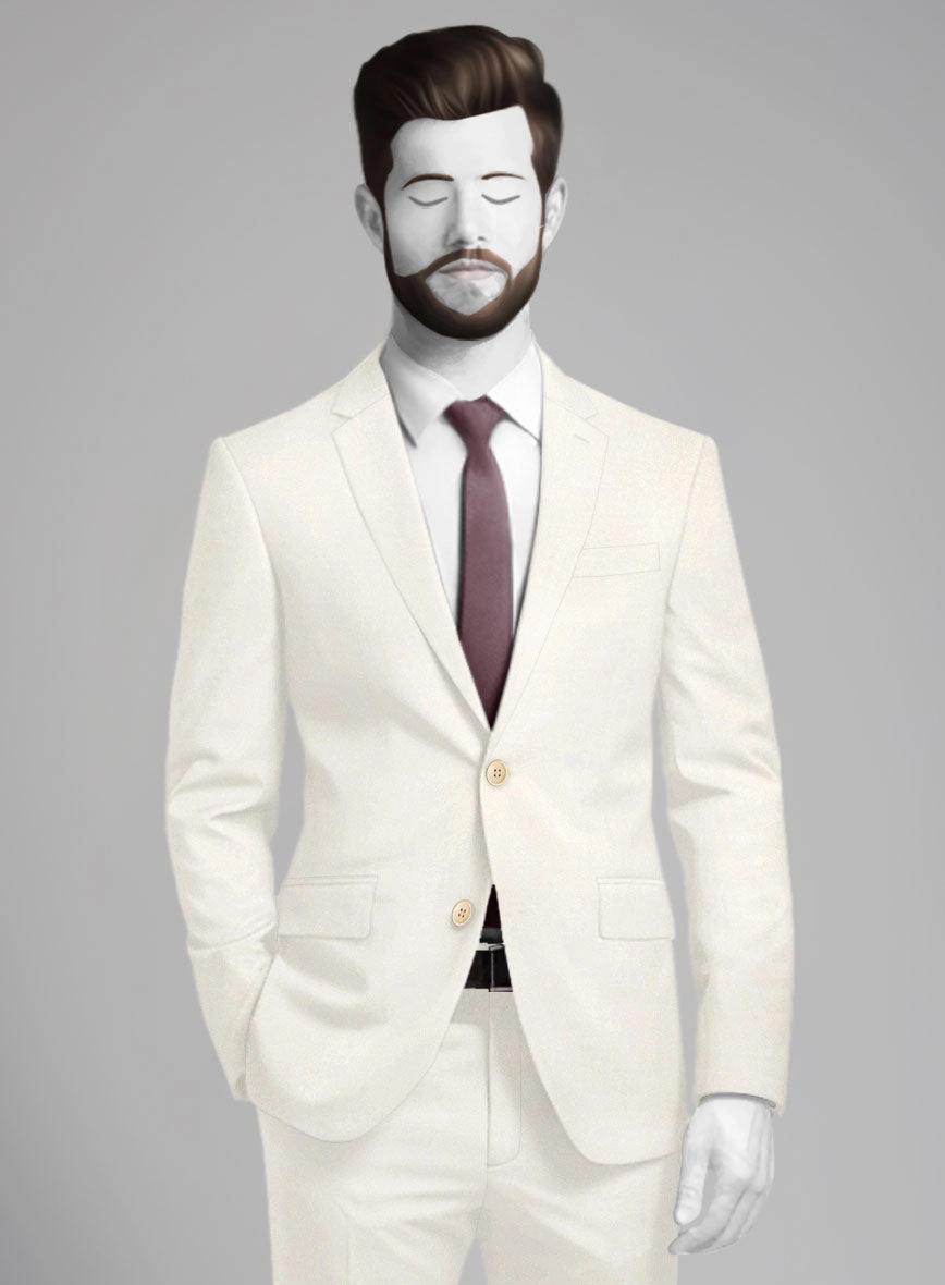 Napolean Ivory Wool Suit