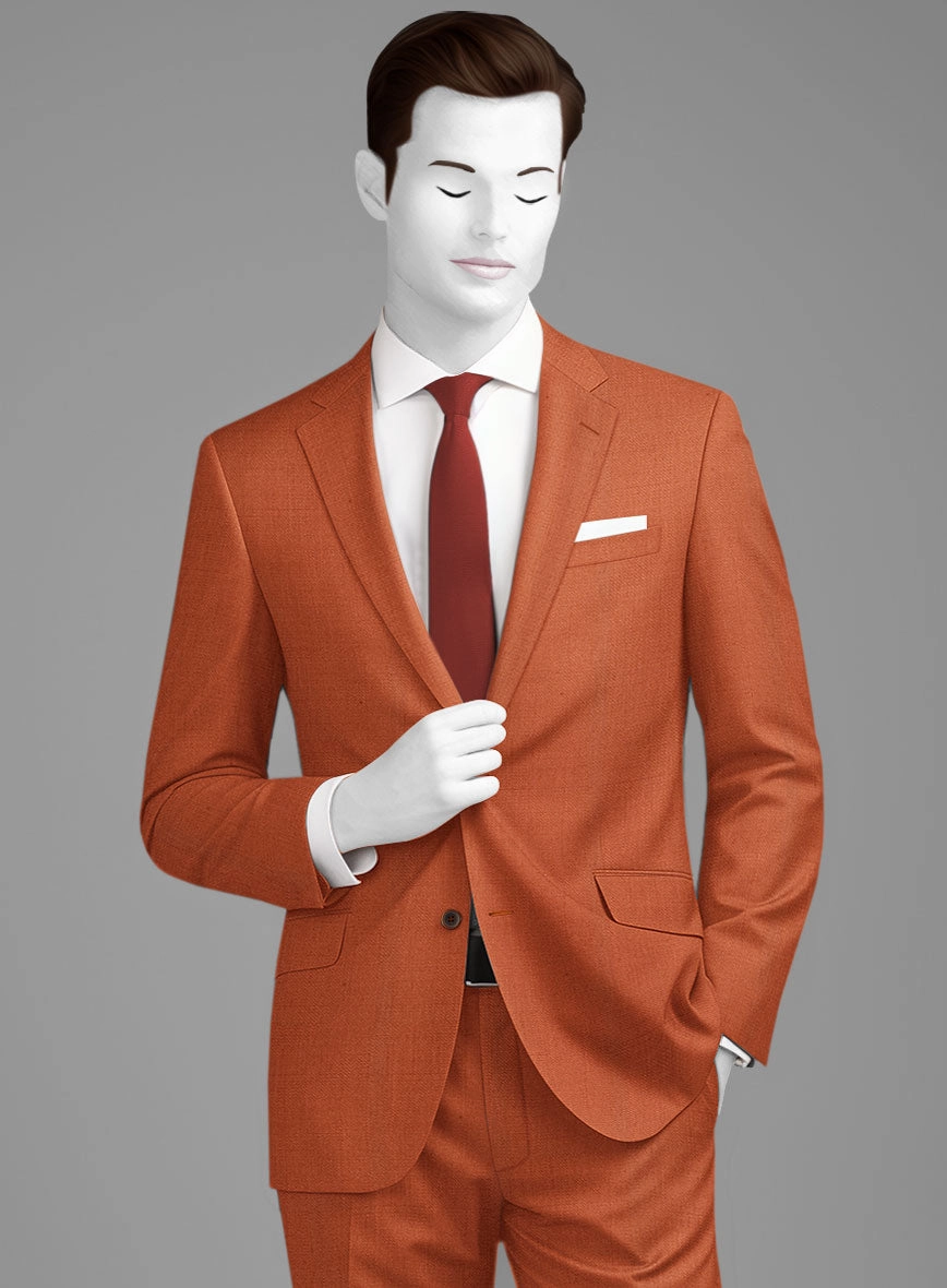 Napolean Runway Orange Wool Suit