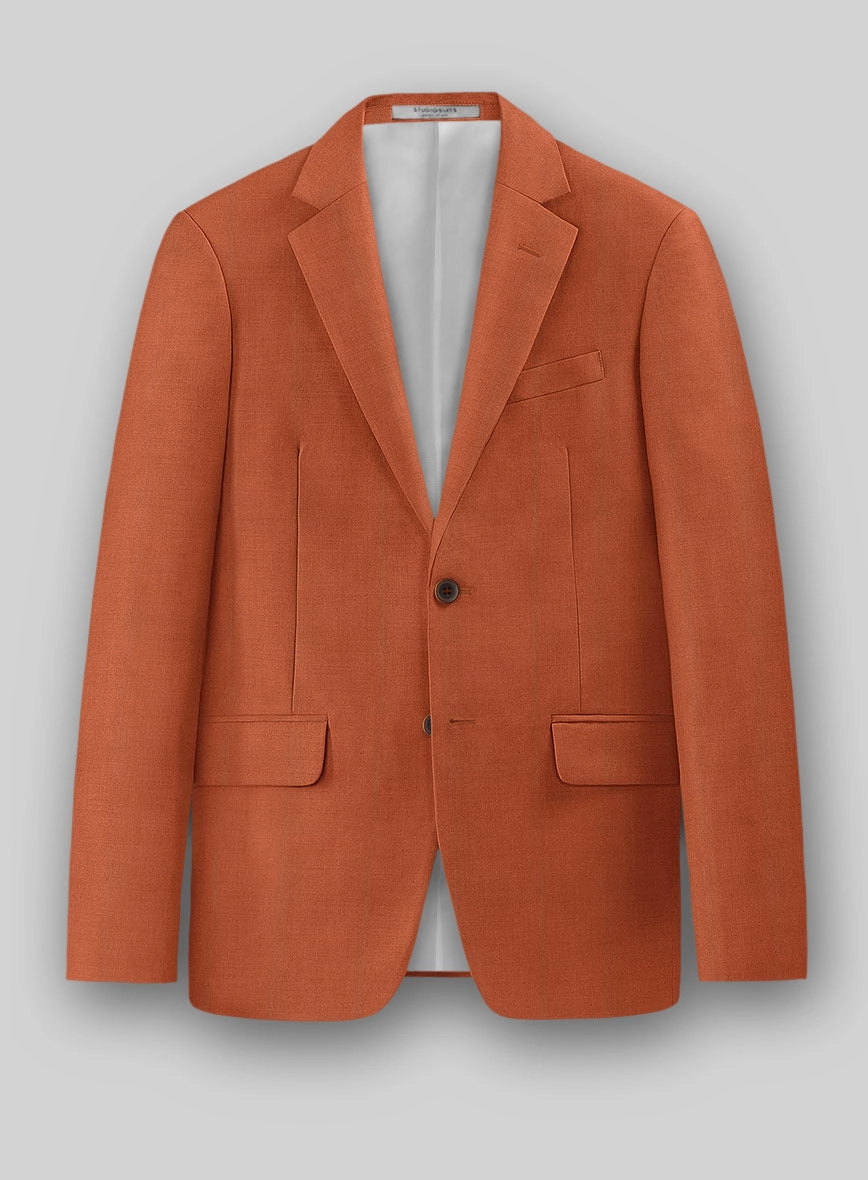 Napolean Runway Orange Wool Suit