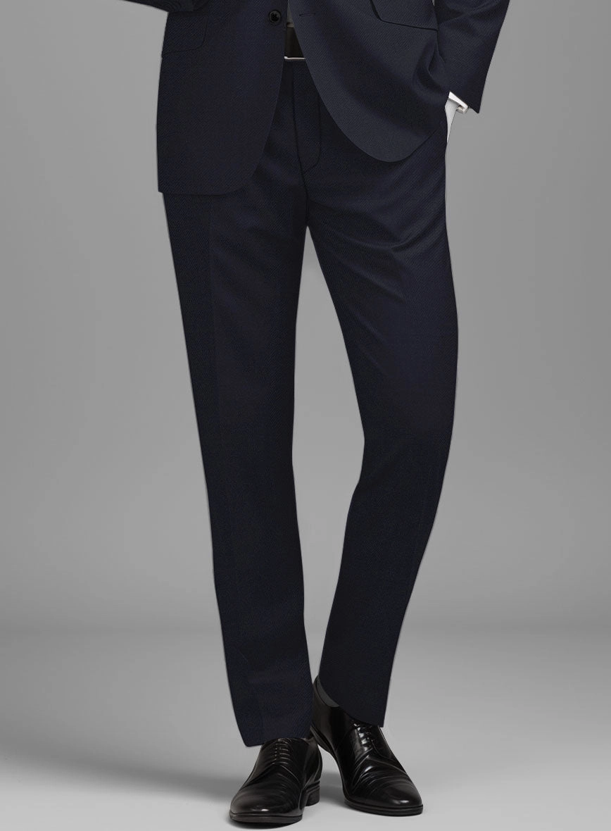 Napolean Stretch Navy Blue Wool Suit