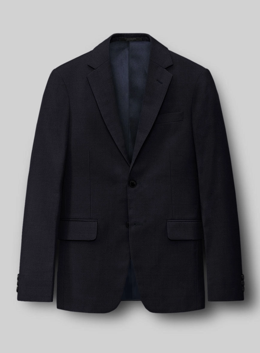Napolean Stretch Navy Blue Wool Suit