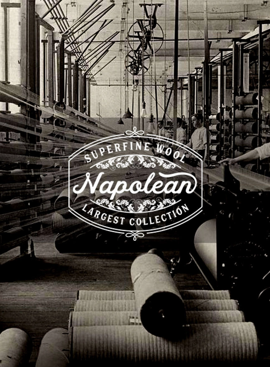 Napolean Stretch Navy Blue Wool Suit