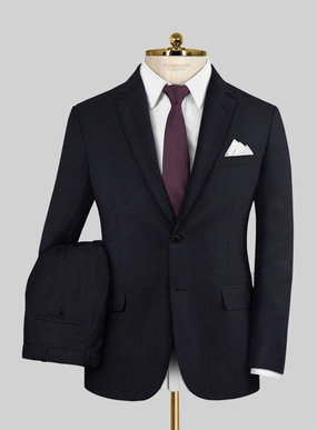 Napolean Stretch Navy Blue Wool Suit