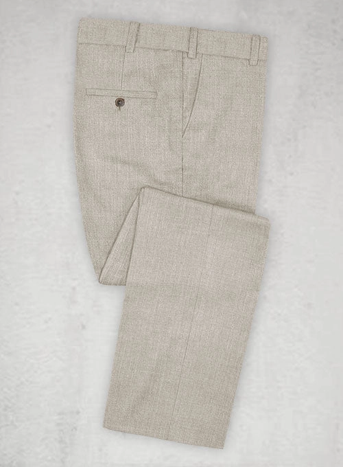 Napolean Stretch Pale Brown Wool Suit