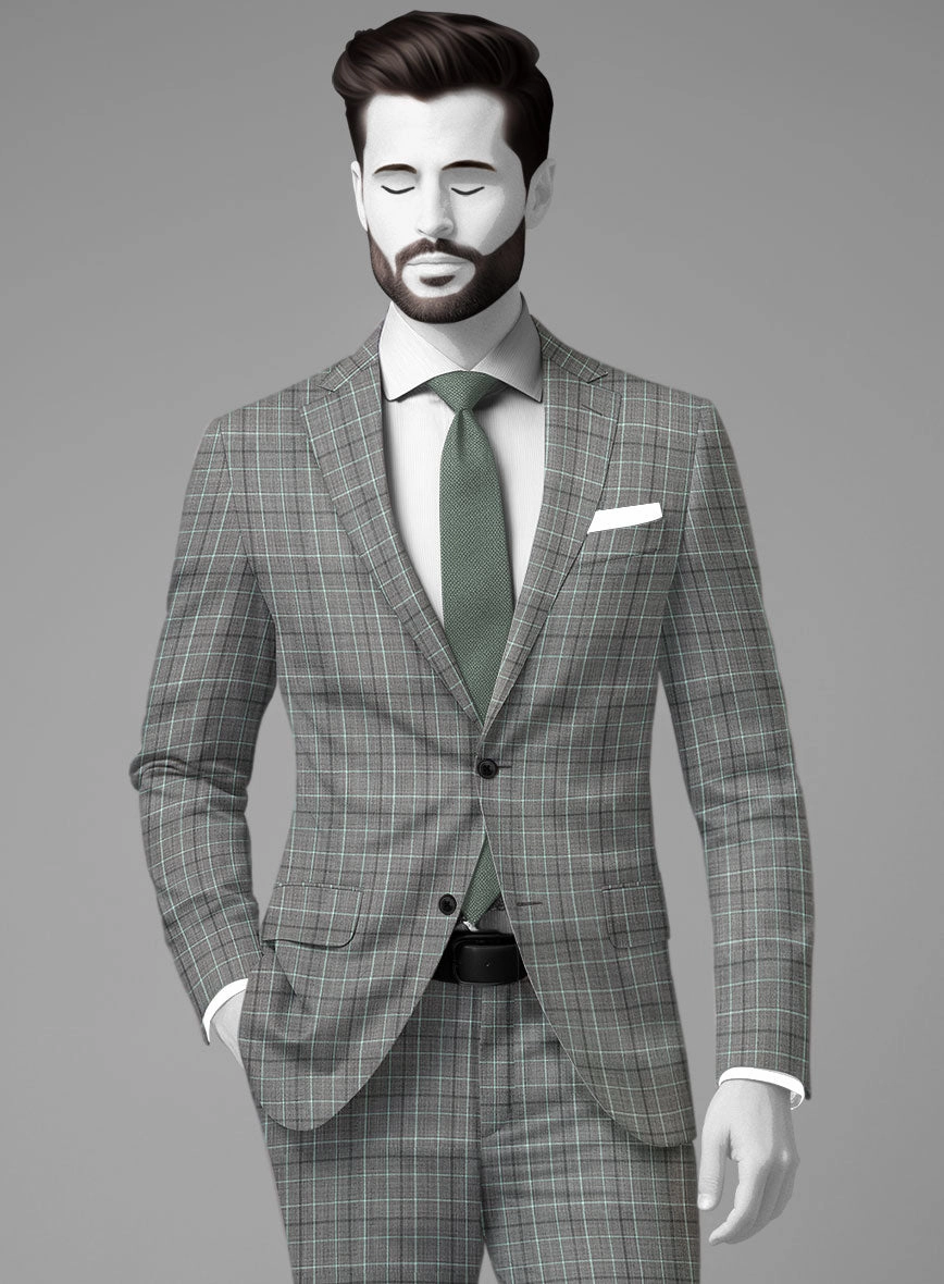Napolean Tonia Gray Wool Suit