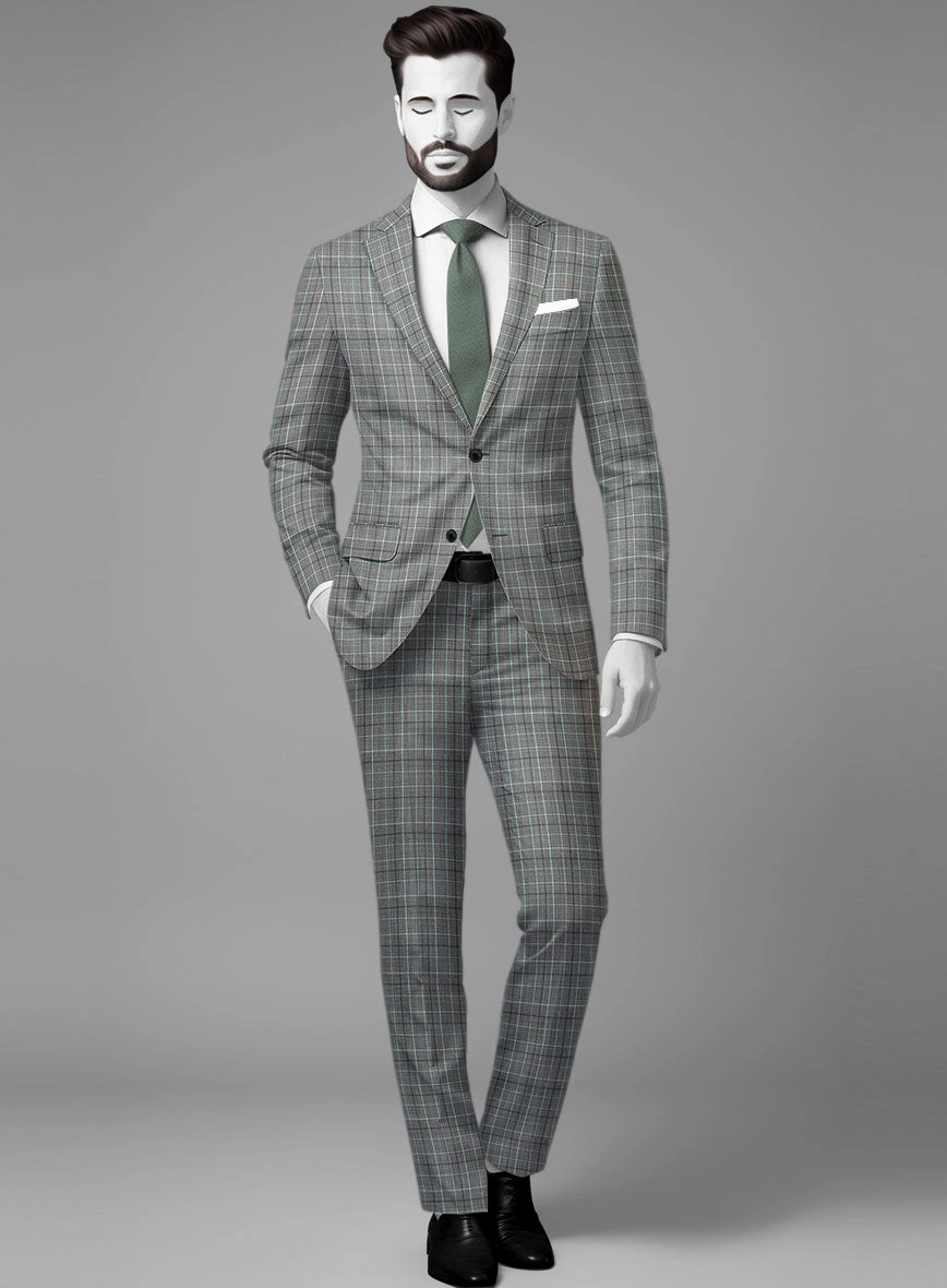 Napolean Tonia Gray Wool Suit