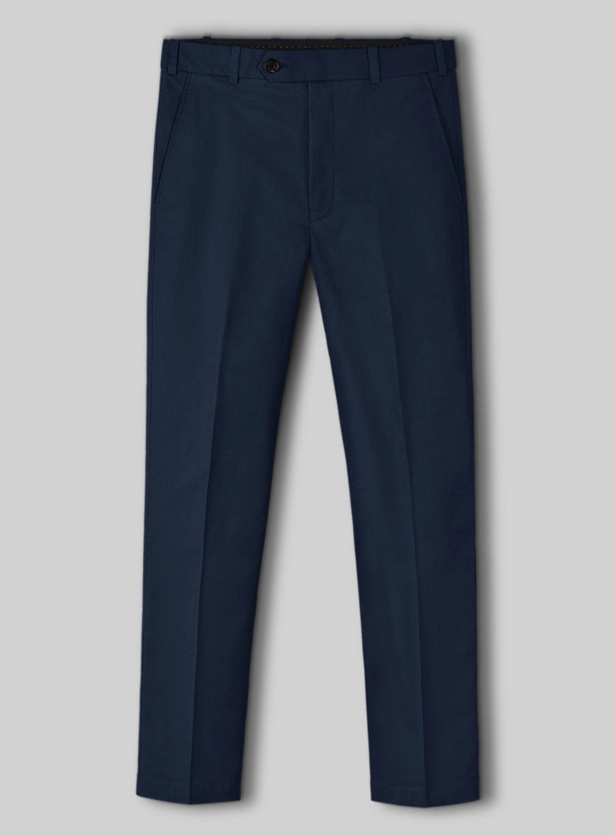 Navy Blue Napoli Stretch Light Weight Cotton Suit
