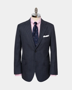 NAVY CHALK STRIPE SUIT - TRIM FIT