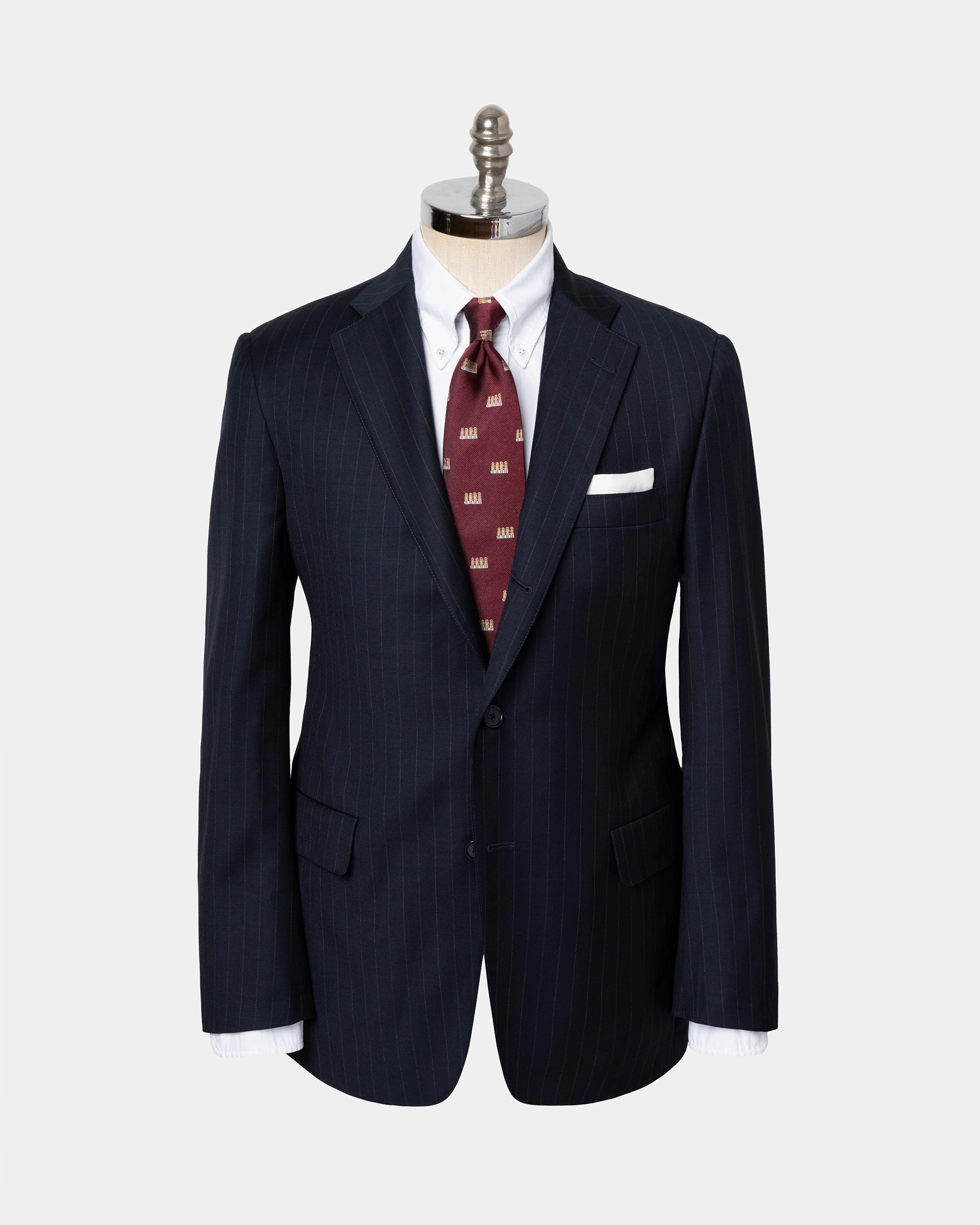NAVY CHALKSTRIPE 120s WOOL SUIT