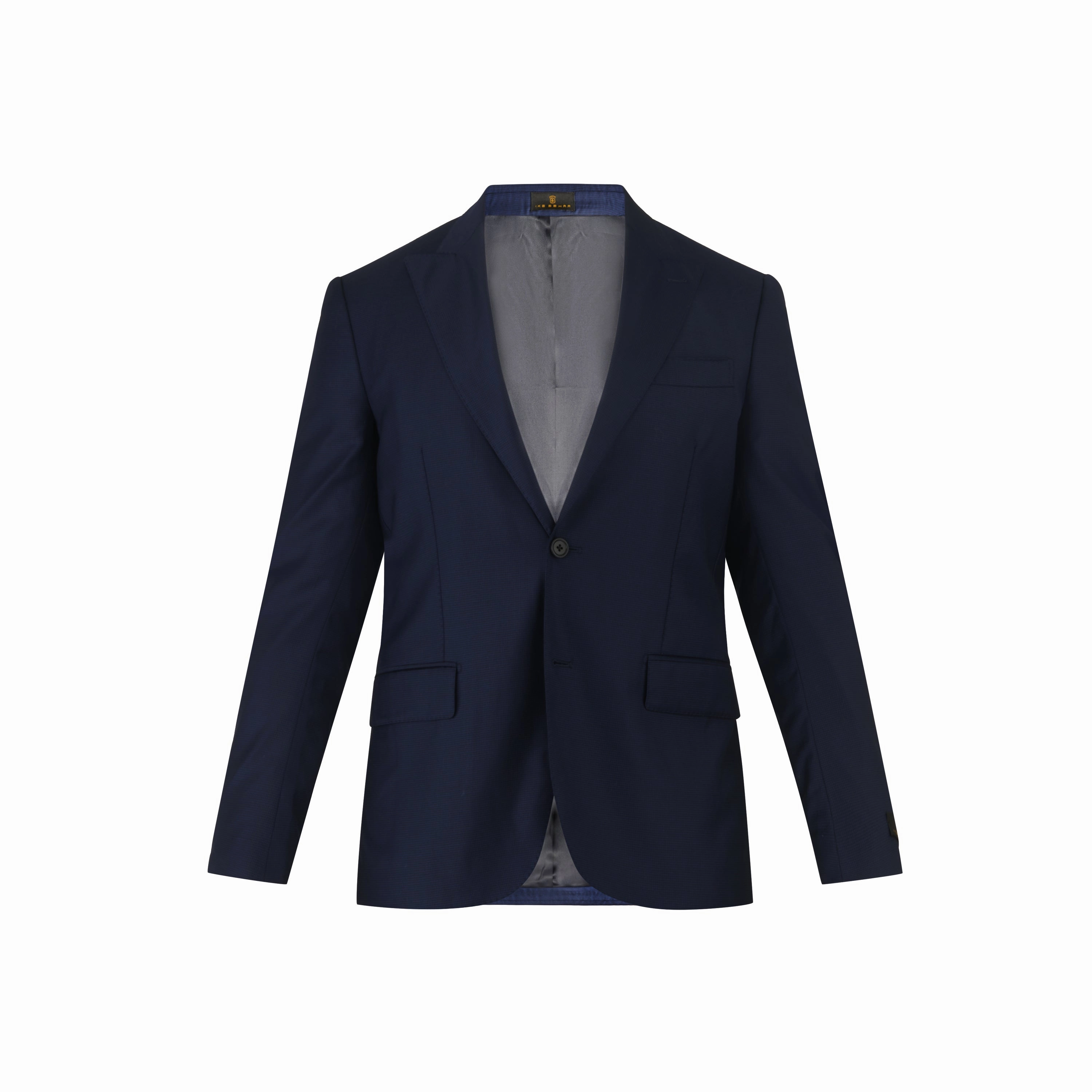 Navy Graph Check Suit