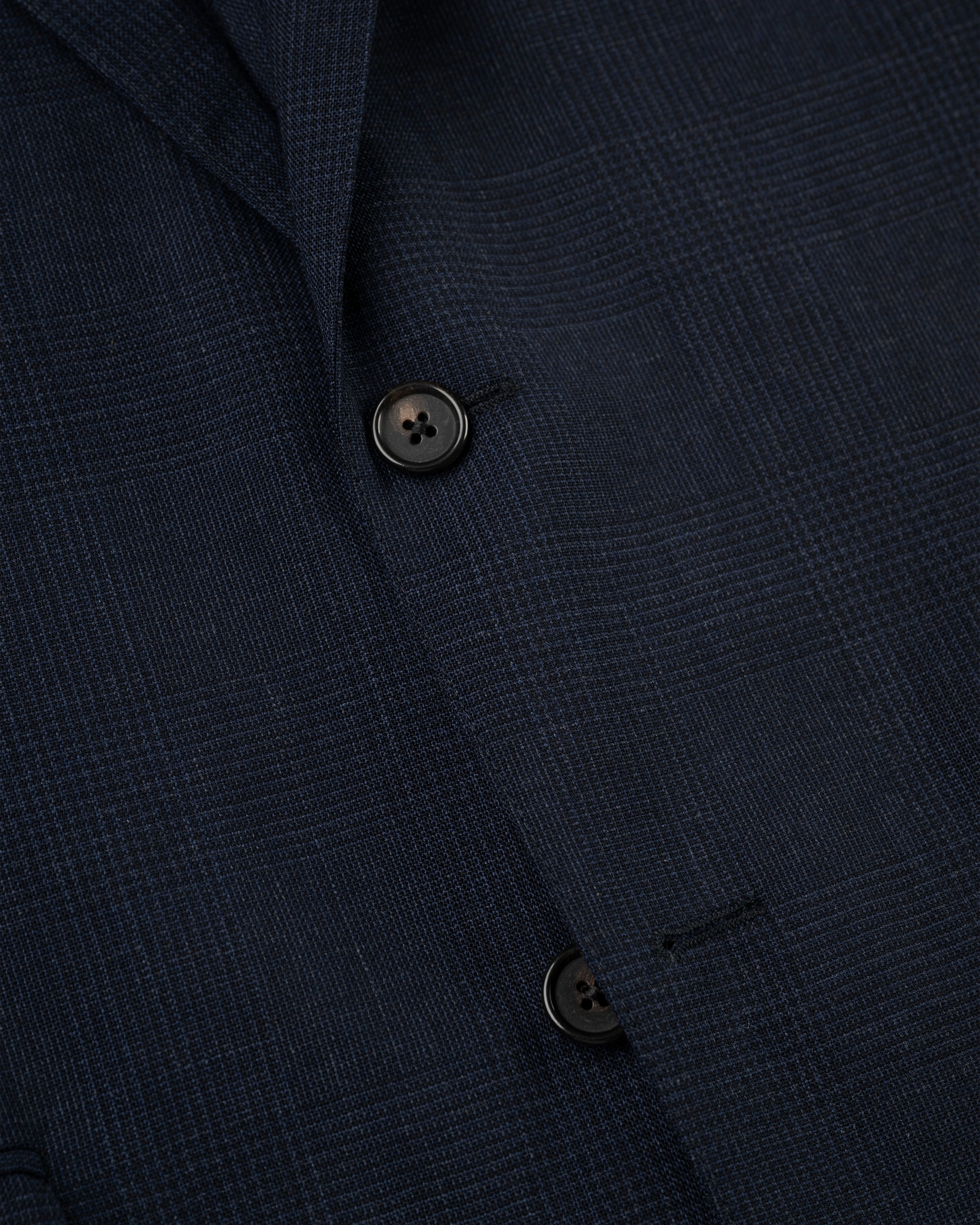 NAVY MUTED PLAID SOFT-MAKE SUIT