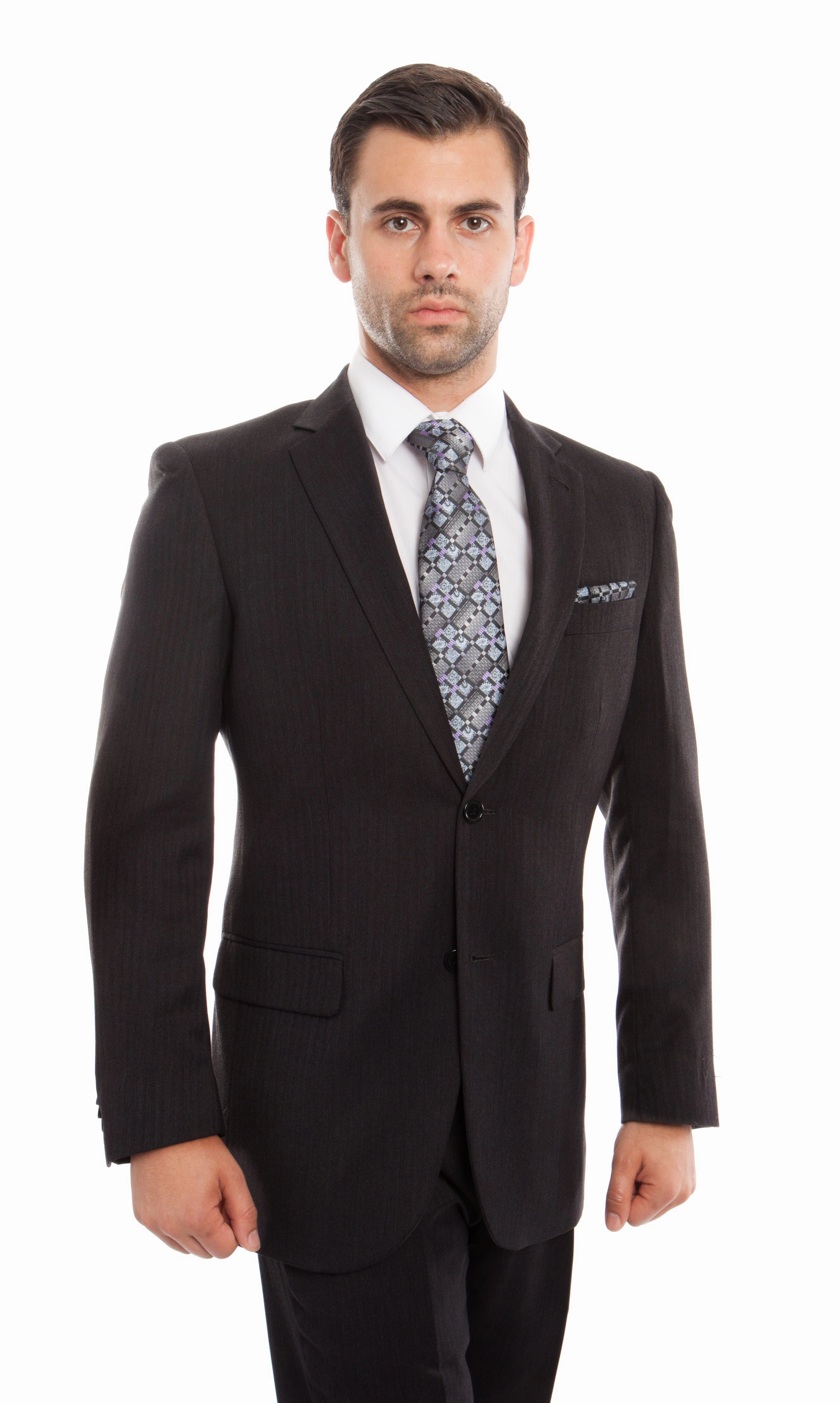 Navy Solid 2-PC  Modern Fit Suits
