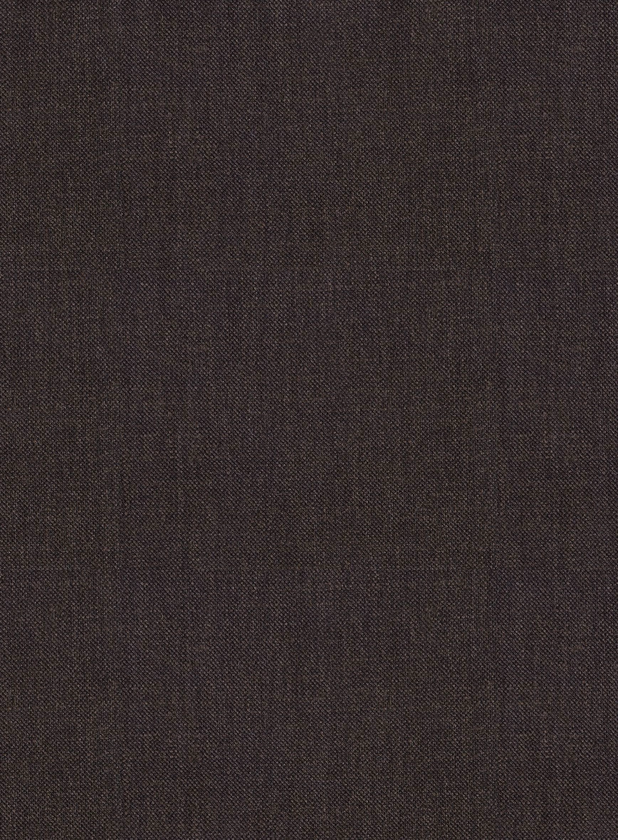 Noble Coffee Brown Wool Silk Linen Suit