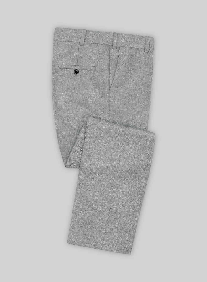 Noble Gray Wool Silk Linen Suit