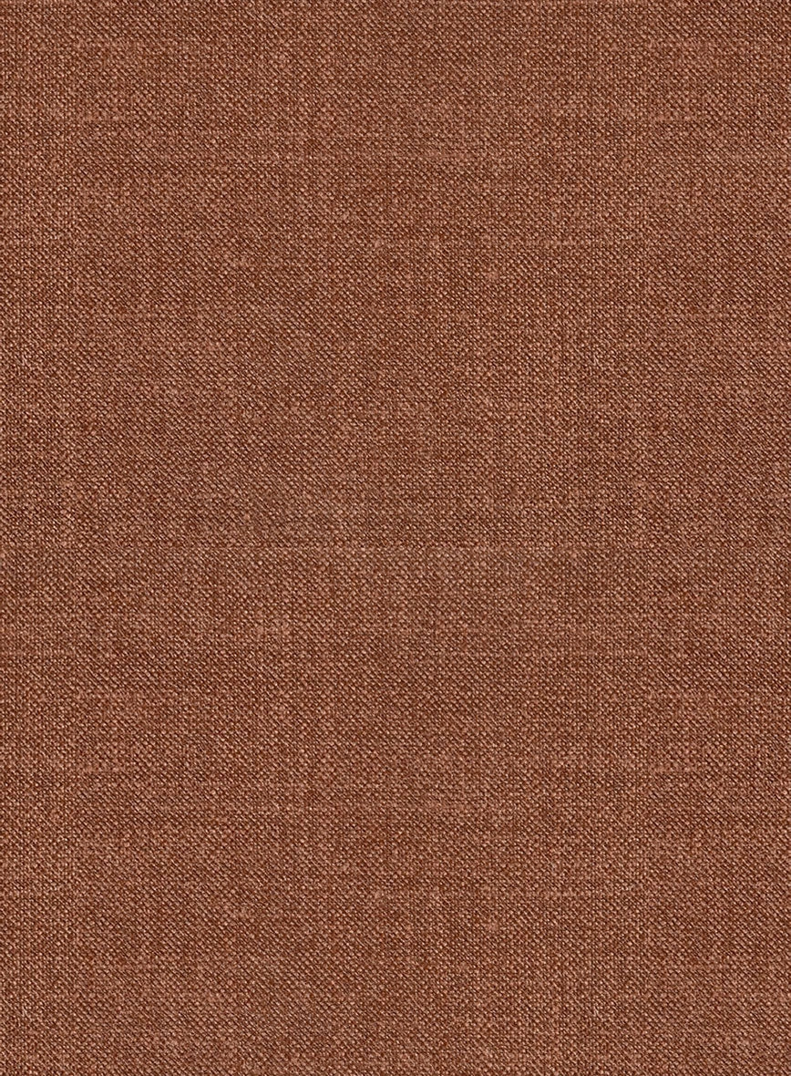 Noble Rust Wool Silk Linen Suit