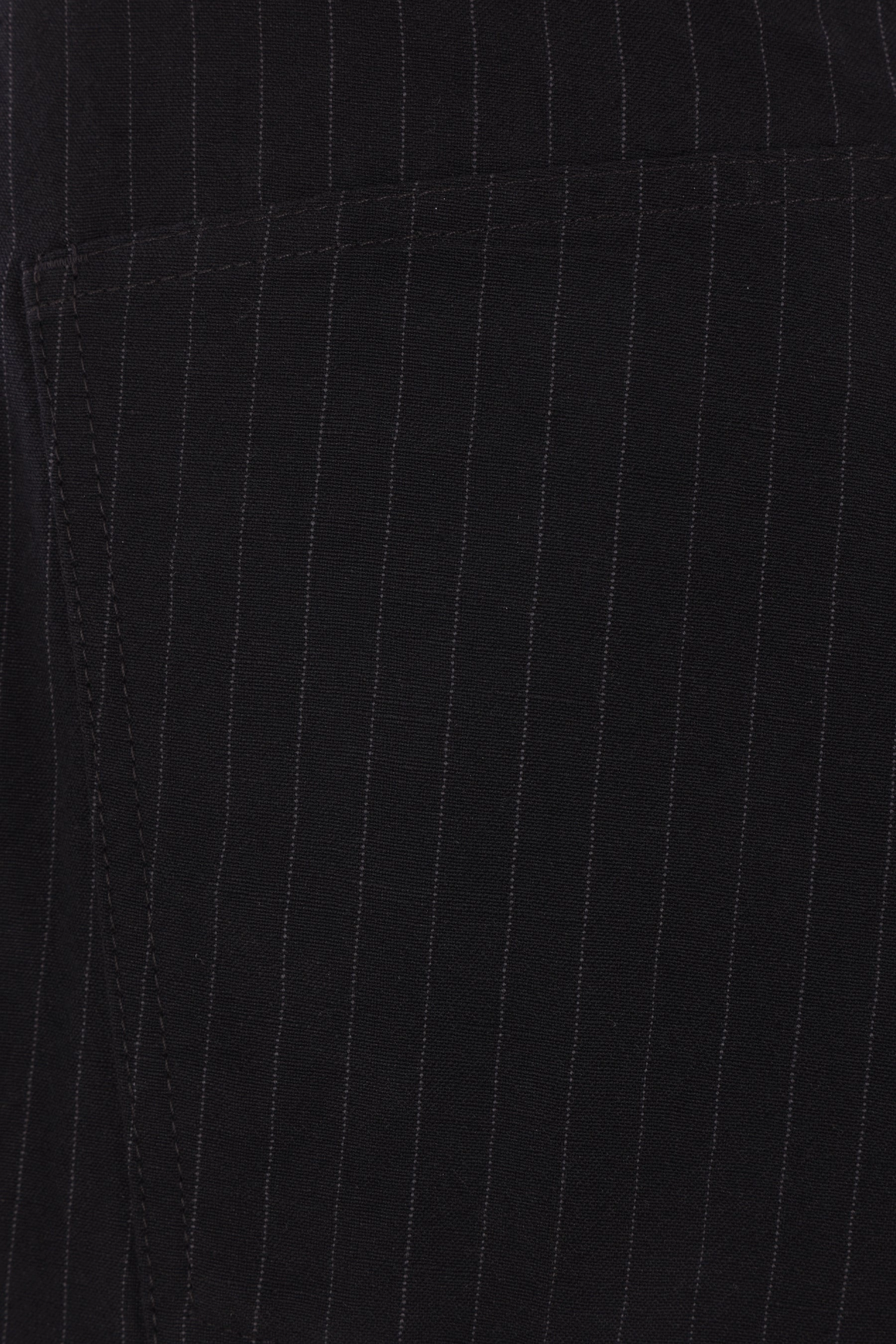 pinstriped linen and wool trousers