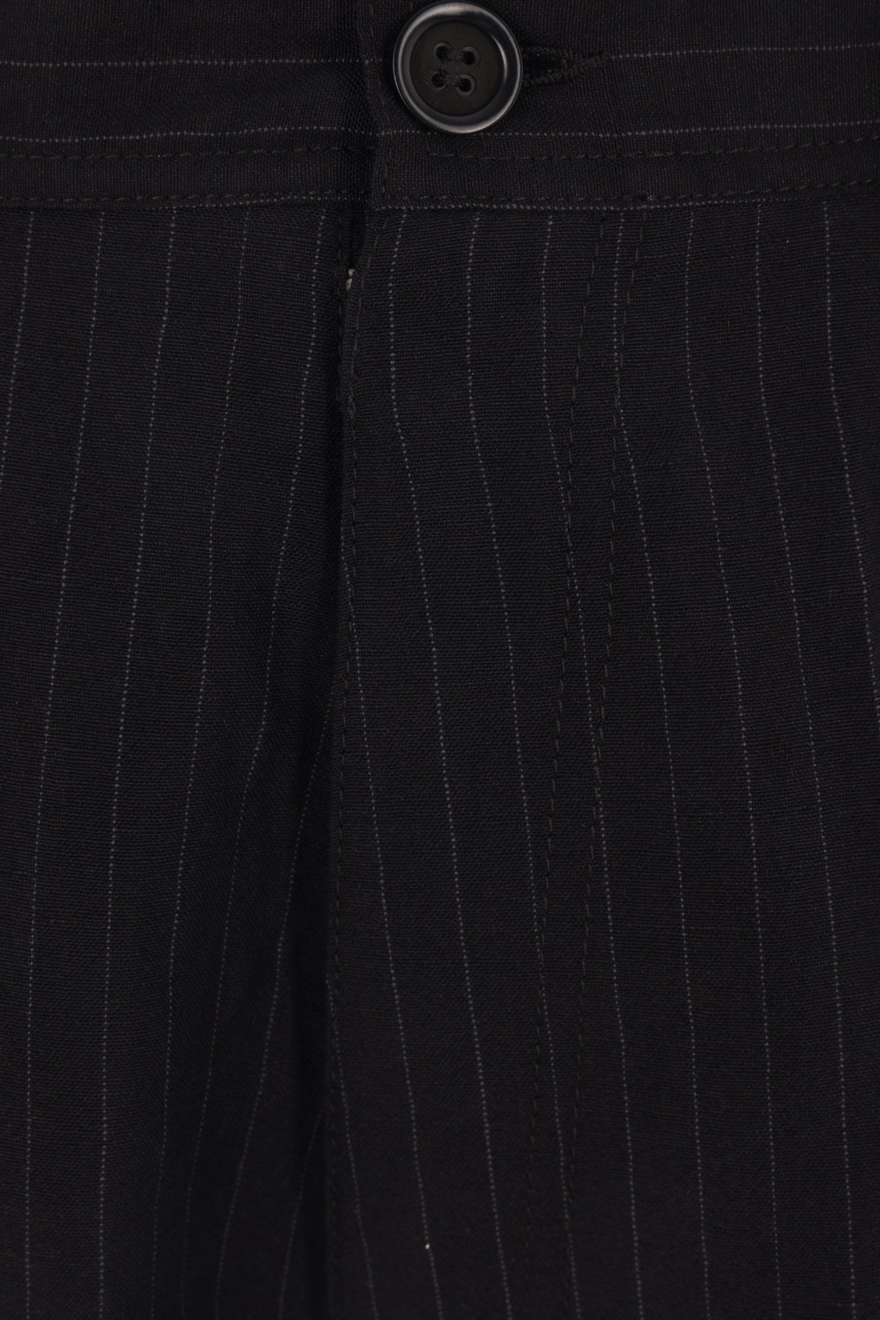 pinstriped linen and wool trousers