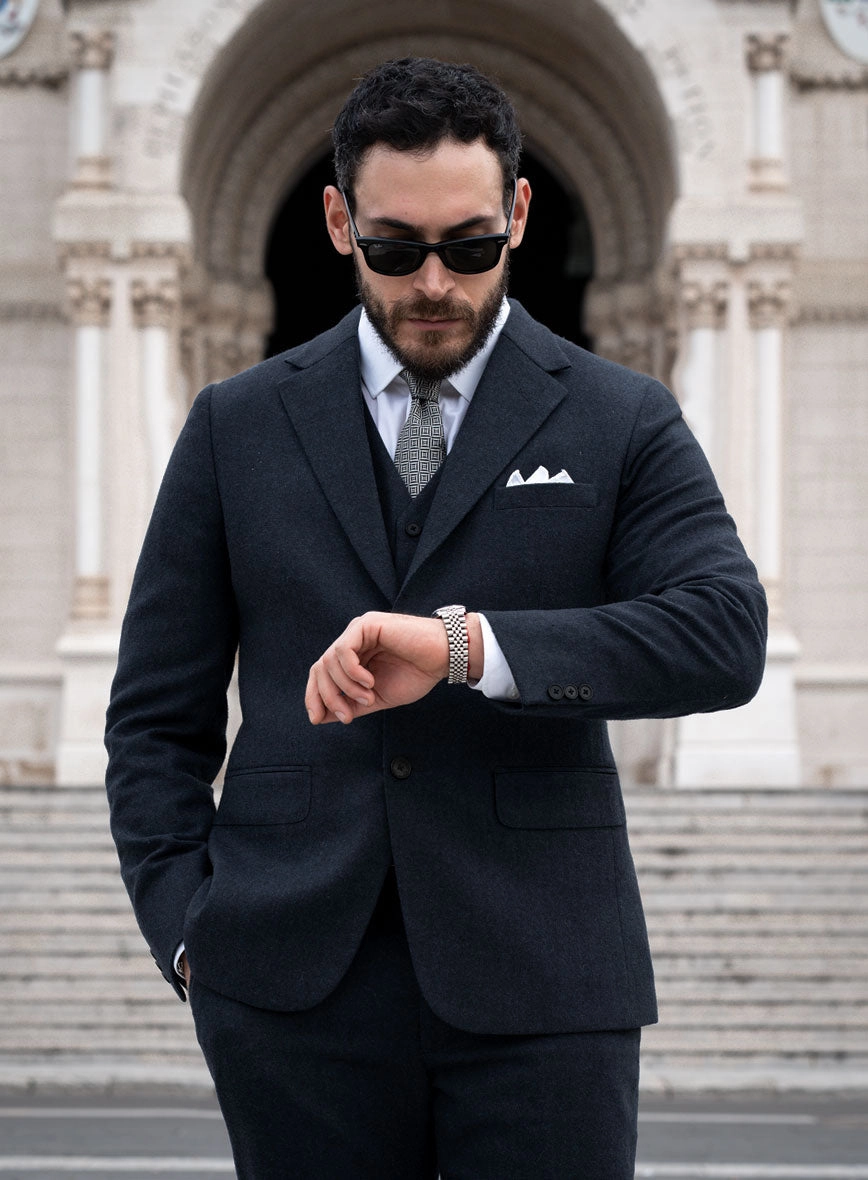 Playman Blue Denim Tweed Suit