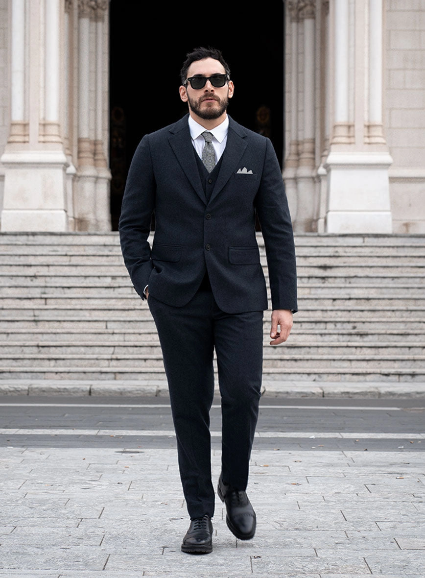 Playman Blue Denim Tweed Suit