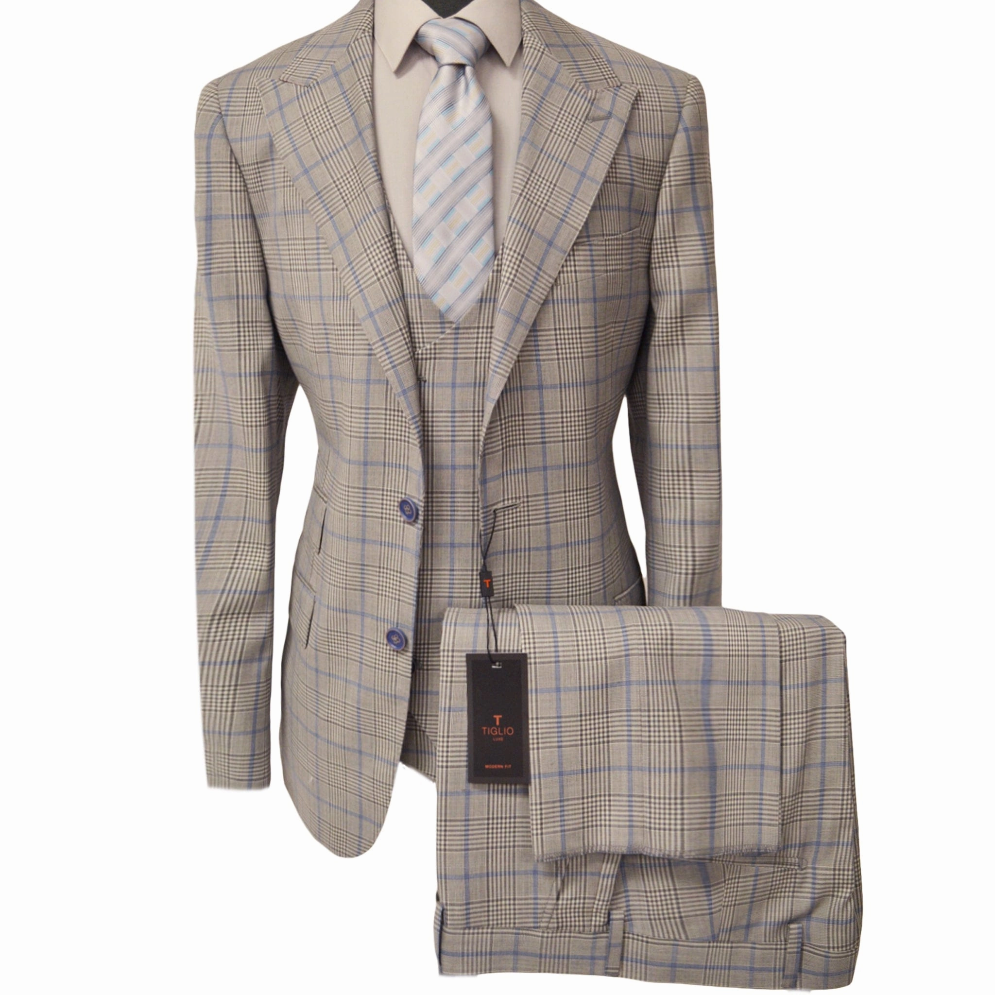 PROSECCO VESTED SUIT BY TIGLIO/Prosecco 3pcs