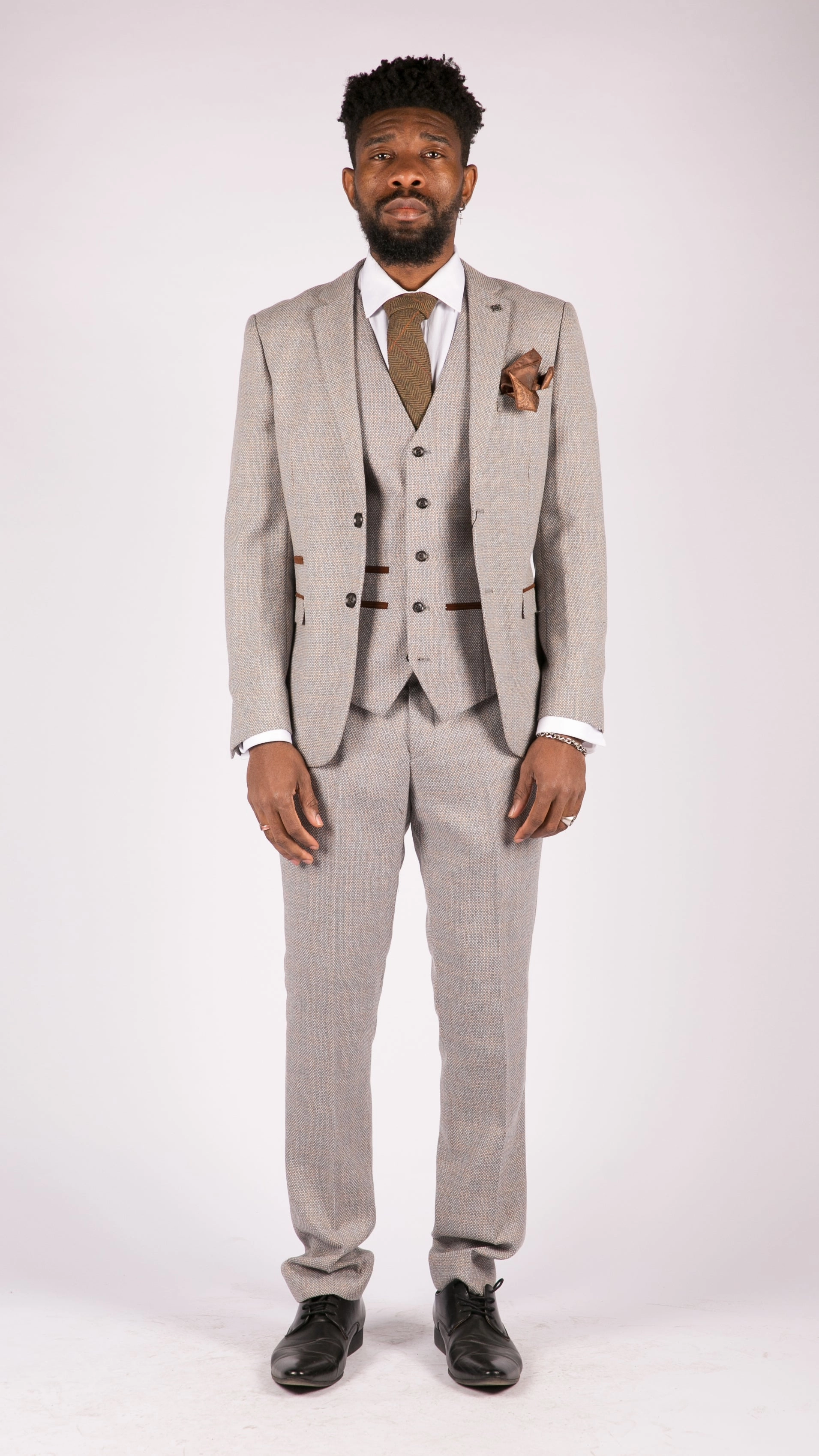 Ralph 3 Piece Suit Tweed Check Vintage