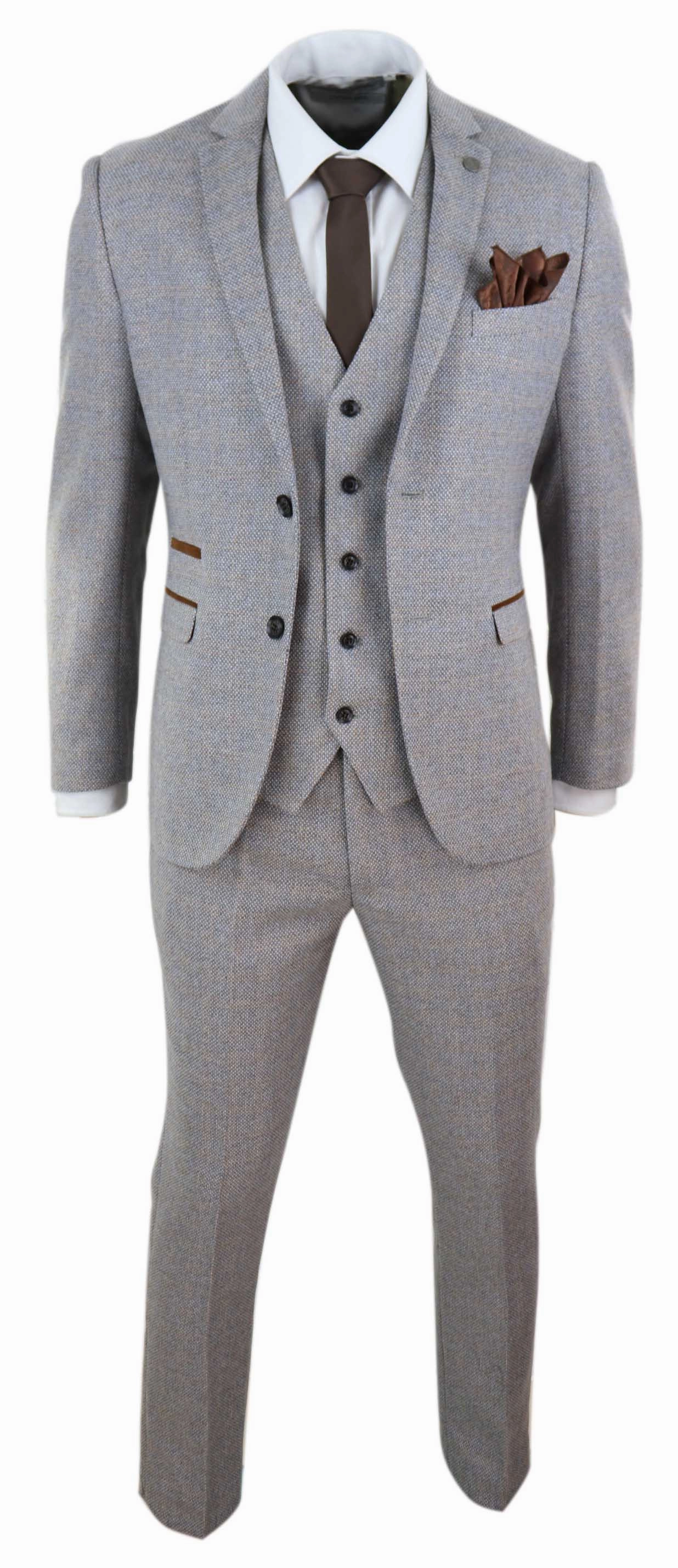 Ralph 3 Piece Suit Tweed Check Vintage