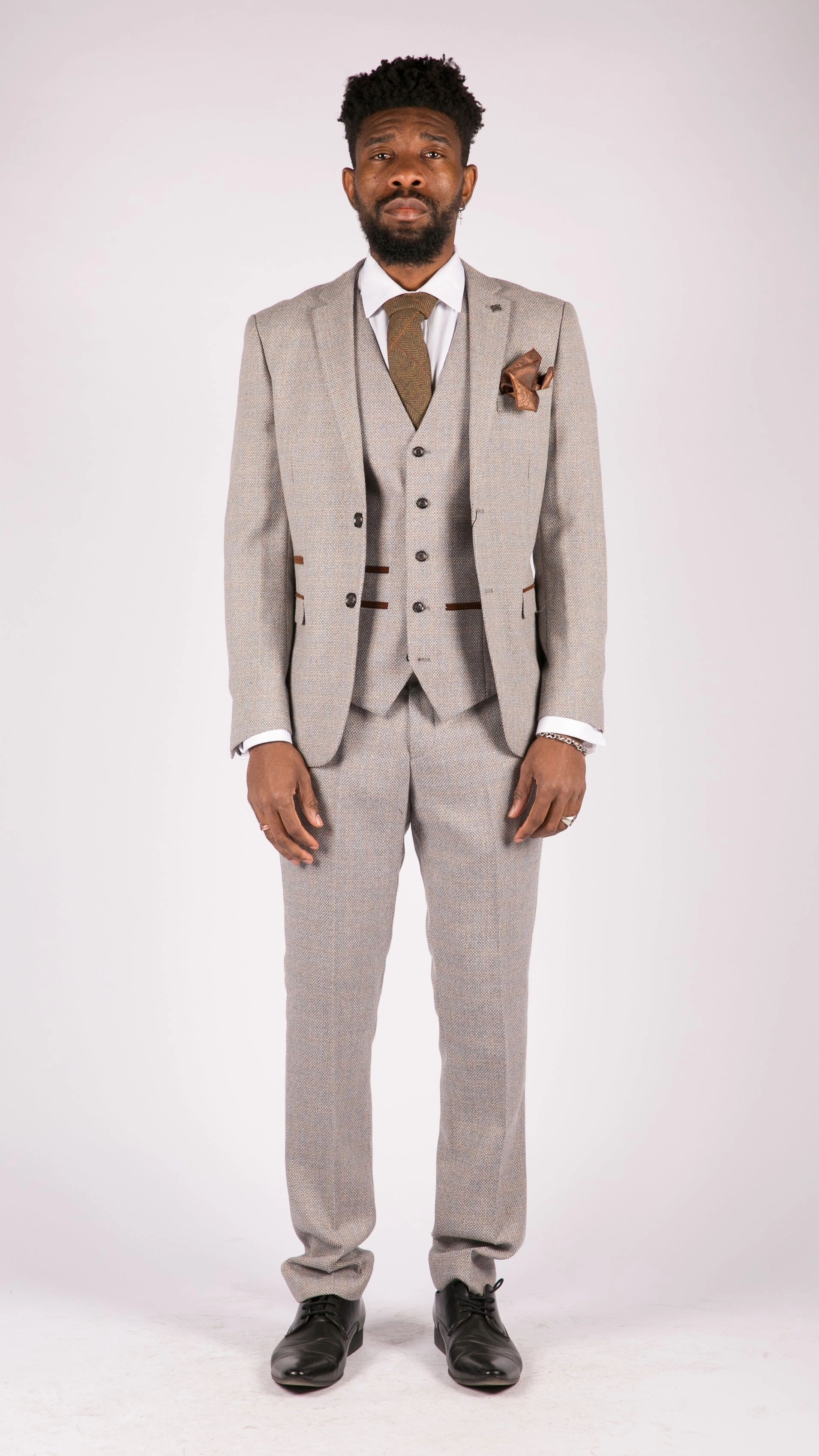 Ralph 3 Piece Suit Tweed Check Vintage