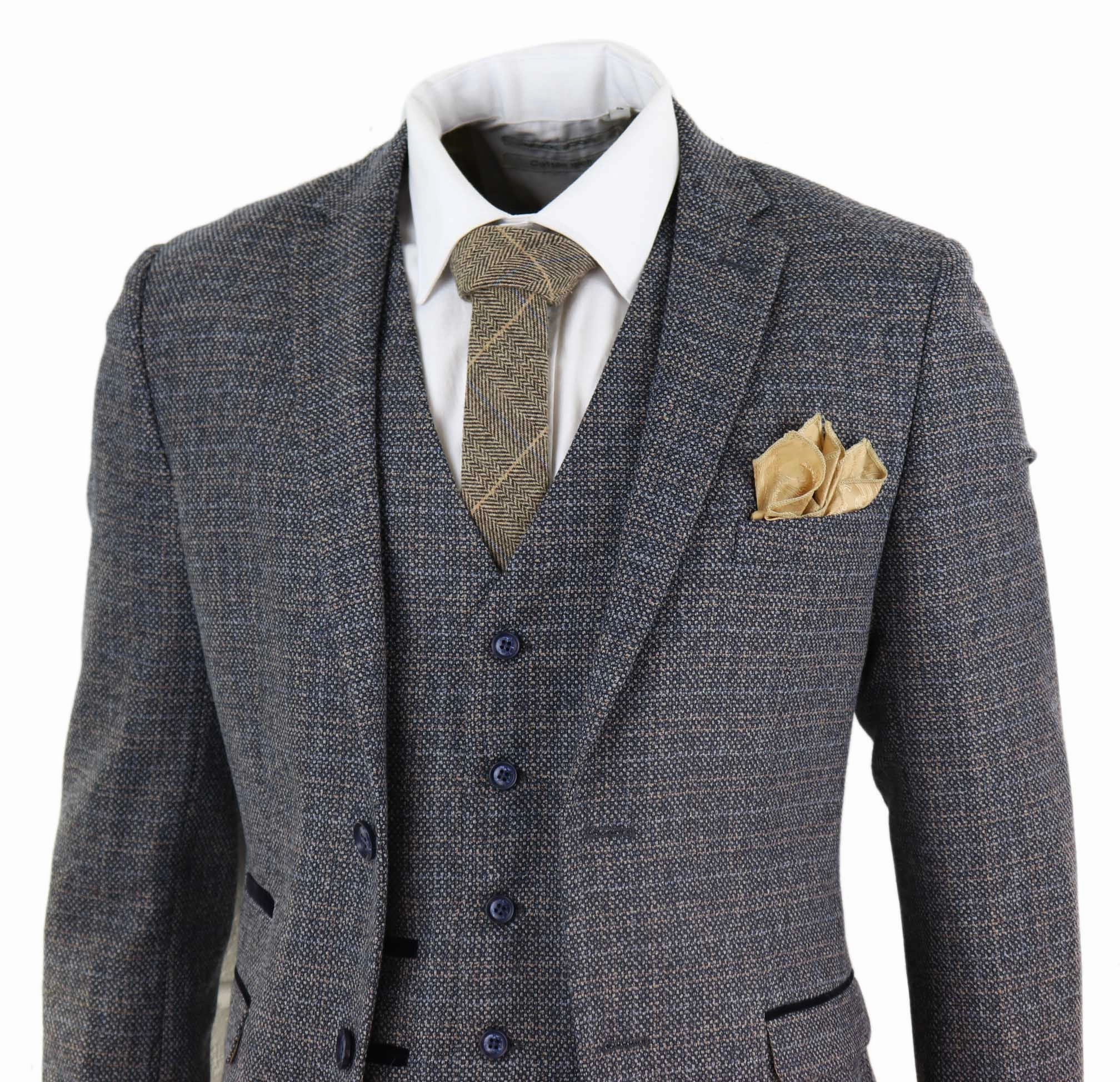 Ralph 3 Piece Suit Tweed Check Vintage