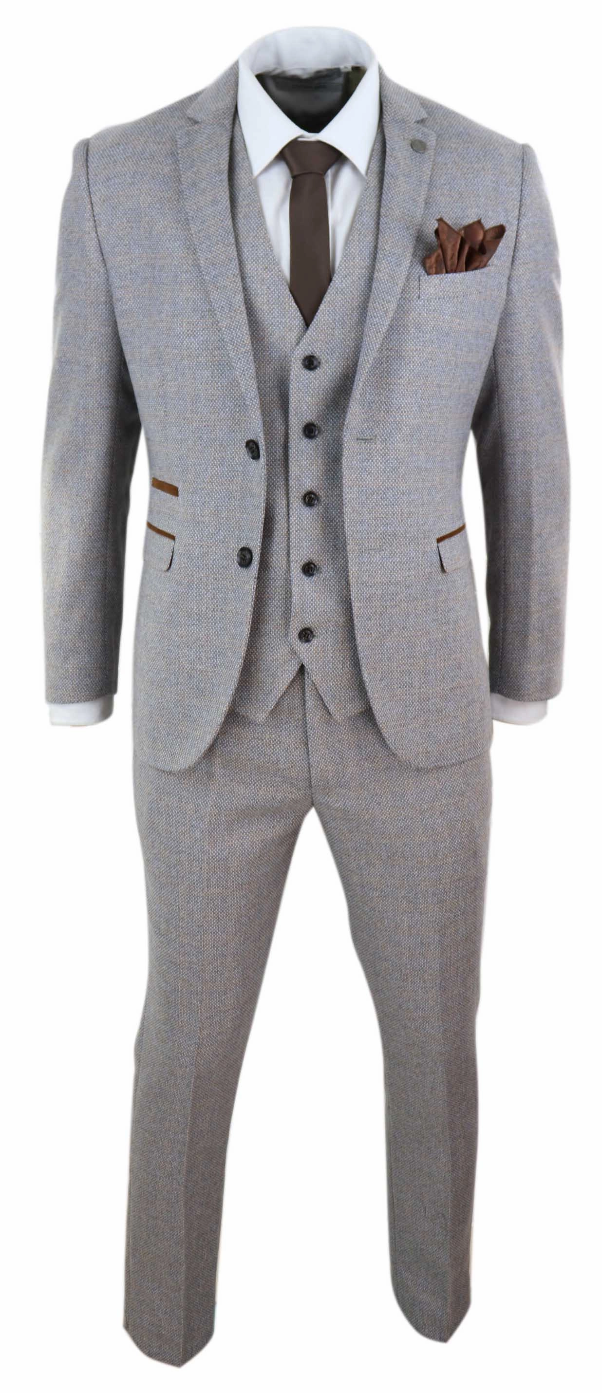 Ralph 3 Piece Suit Tweed Check Vintage