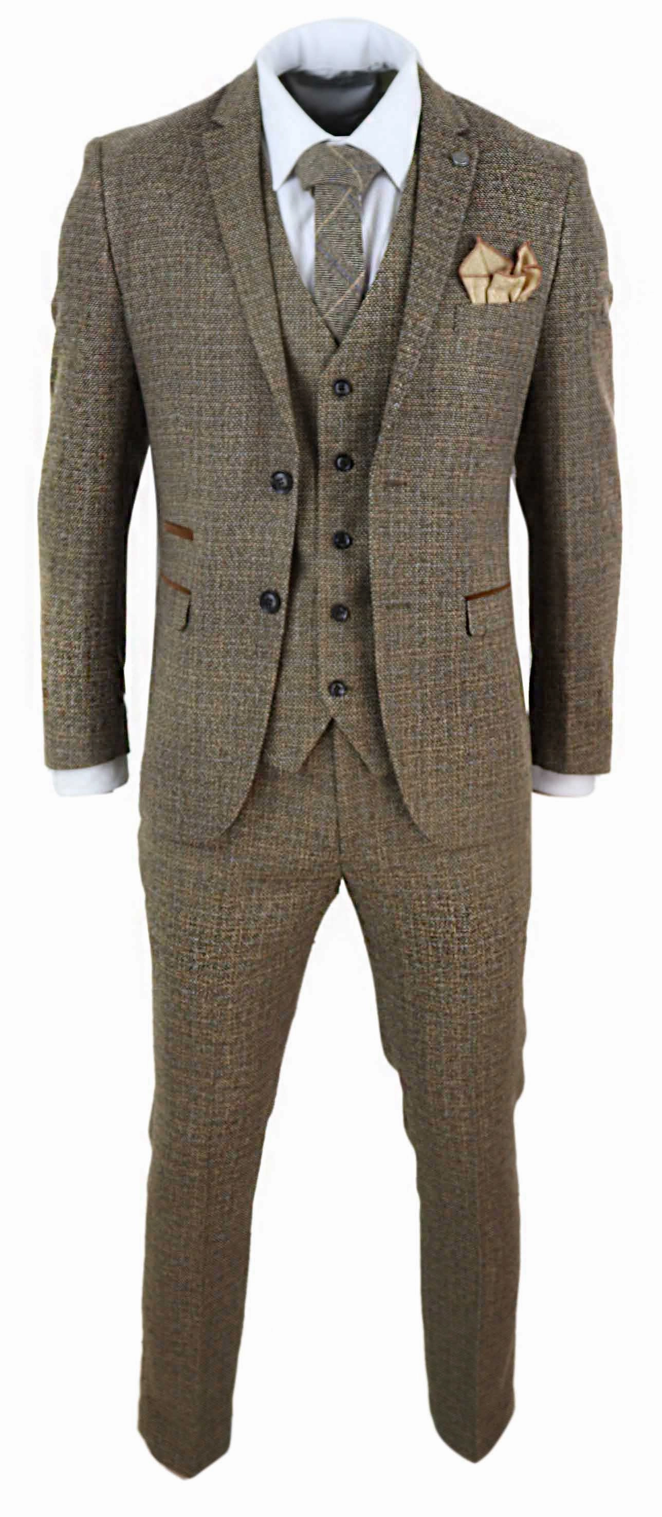 Ralph 3 Piece Suit Tweed Check Vintage