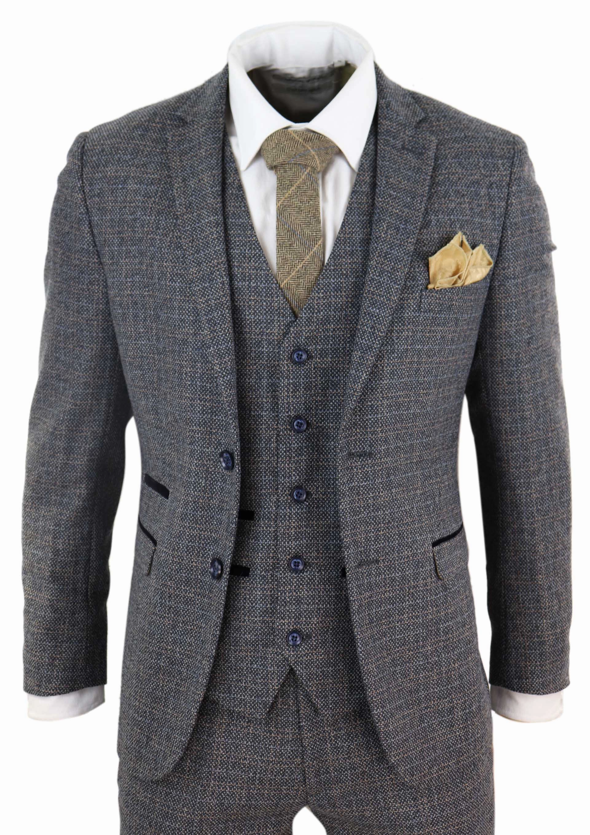Ralph 3 Piece Suit Tweed Check Vintage