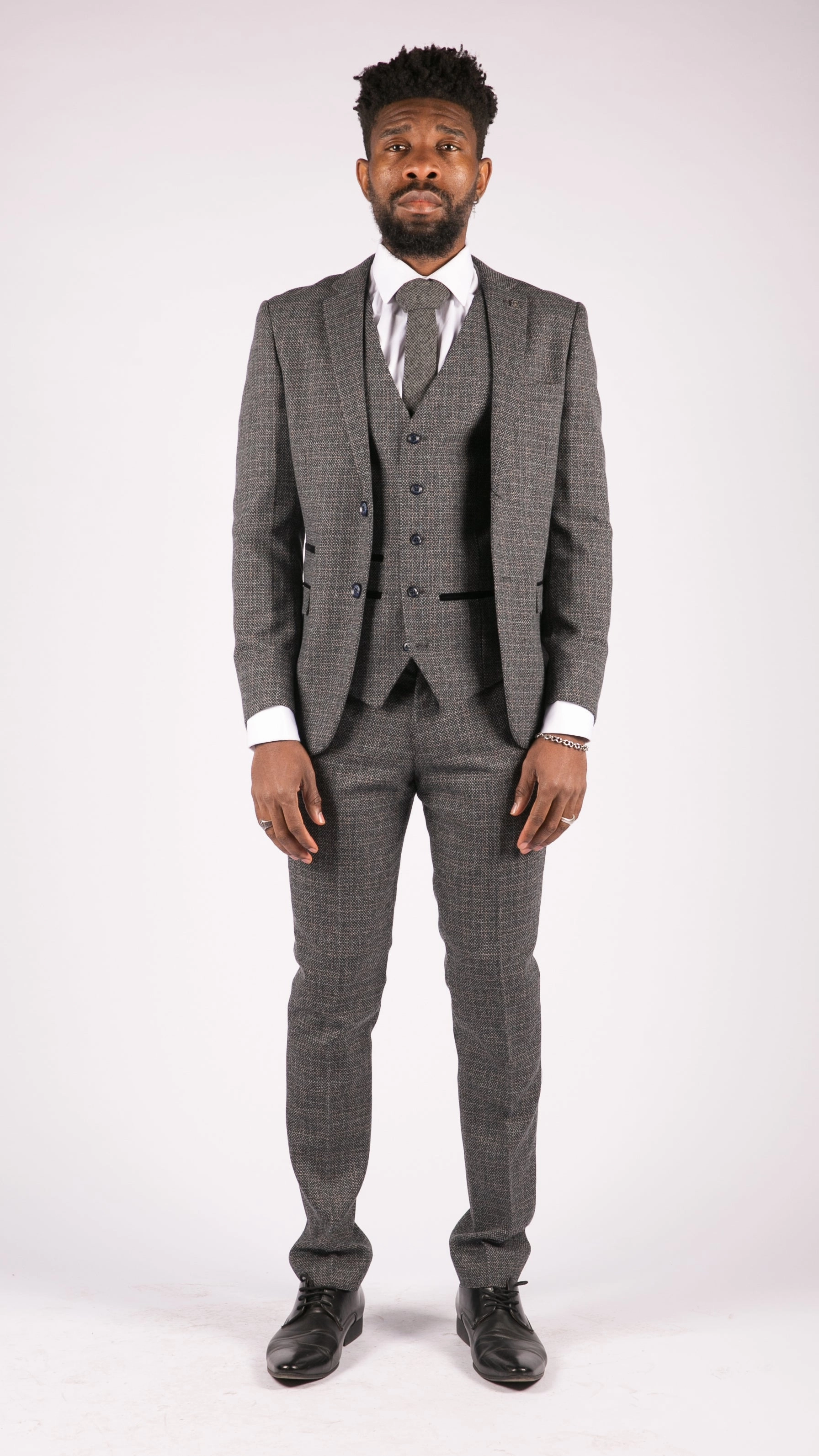 Ralph 3 Piece Suit Tweed Check Vintage