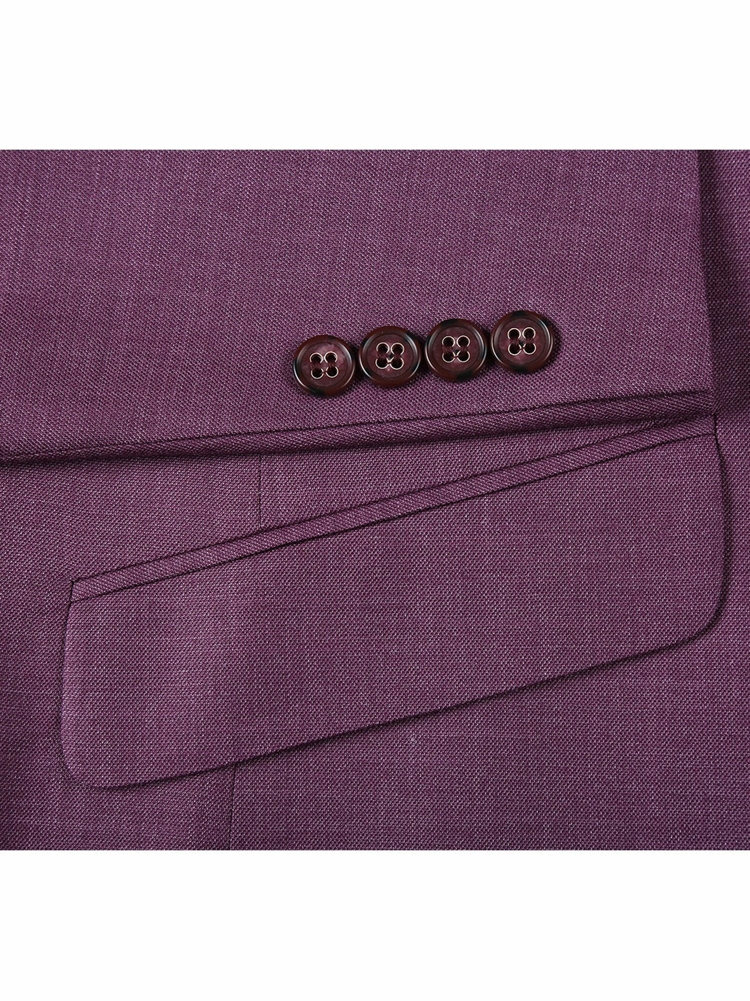 Raphael Men's Slim Fit Notch Lapels Solid Suits
