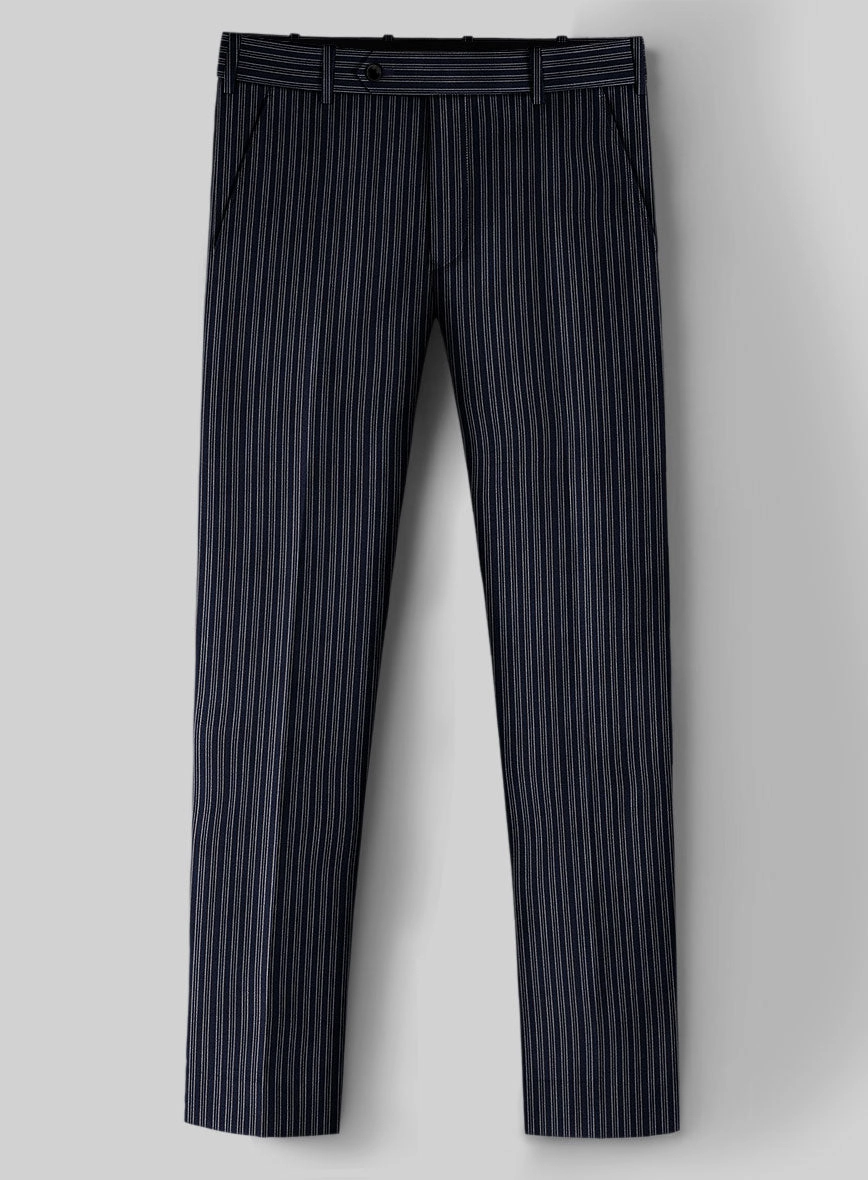 Reda Bravon Dark Blue Stripe Wool Suit