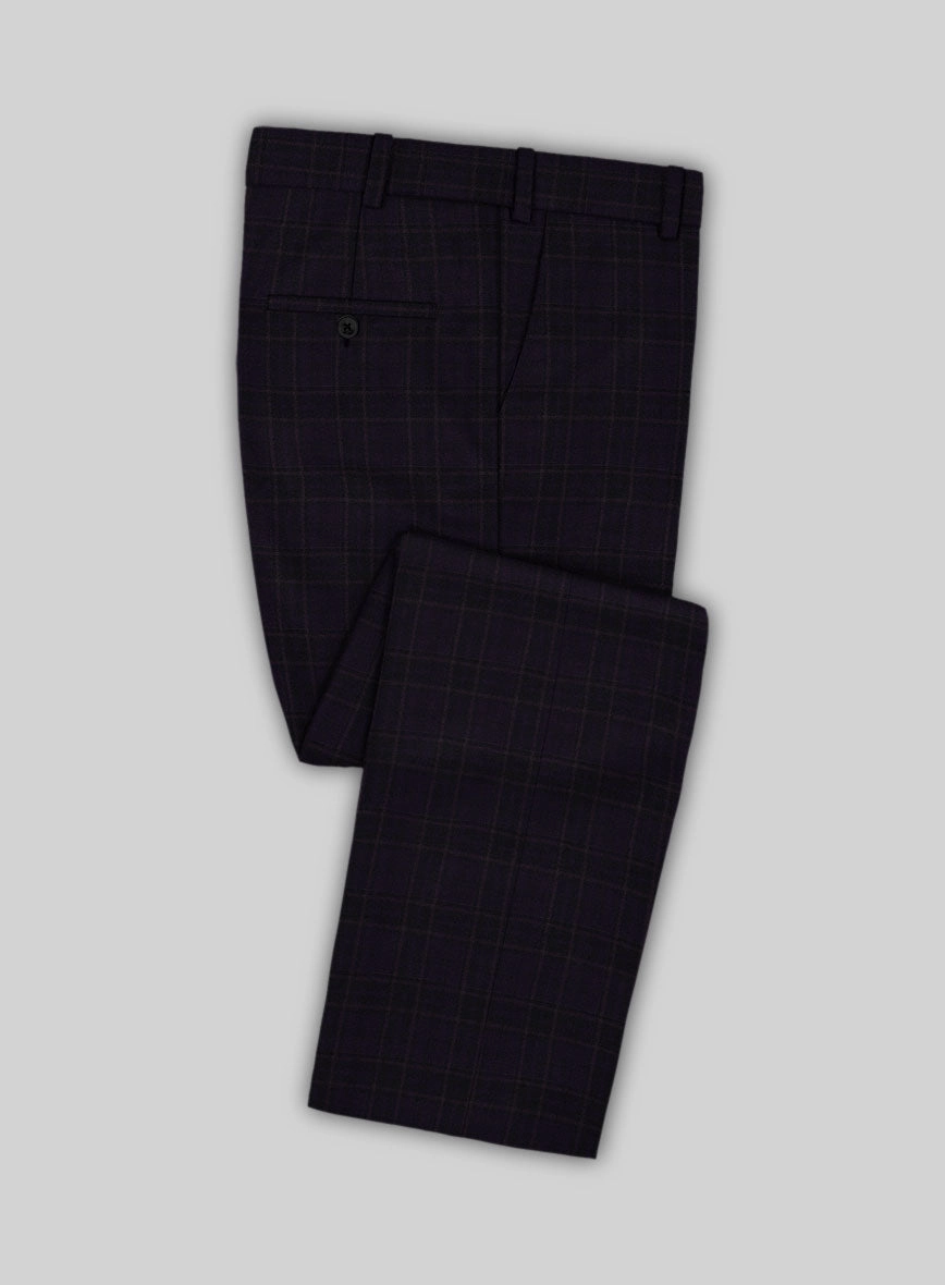 Reda Eralto Purple Checks Wool Suit