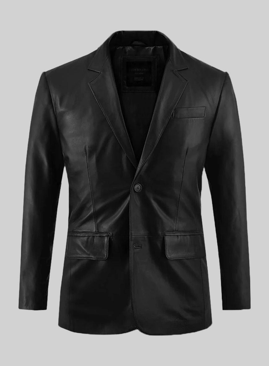 Rich Black Leather Suit