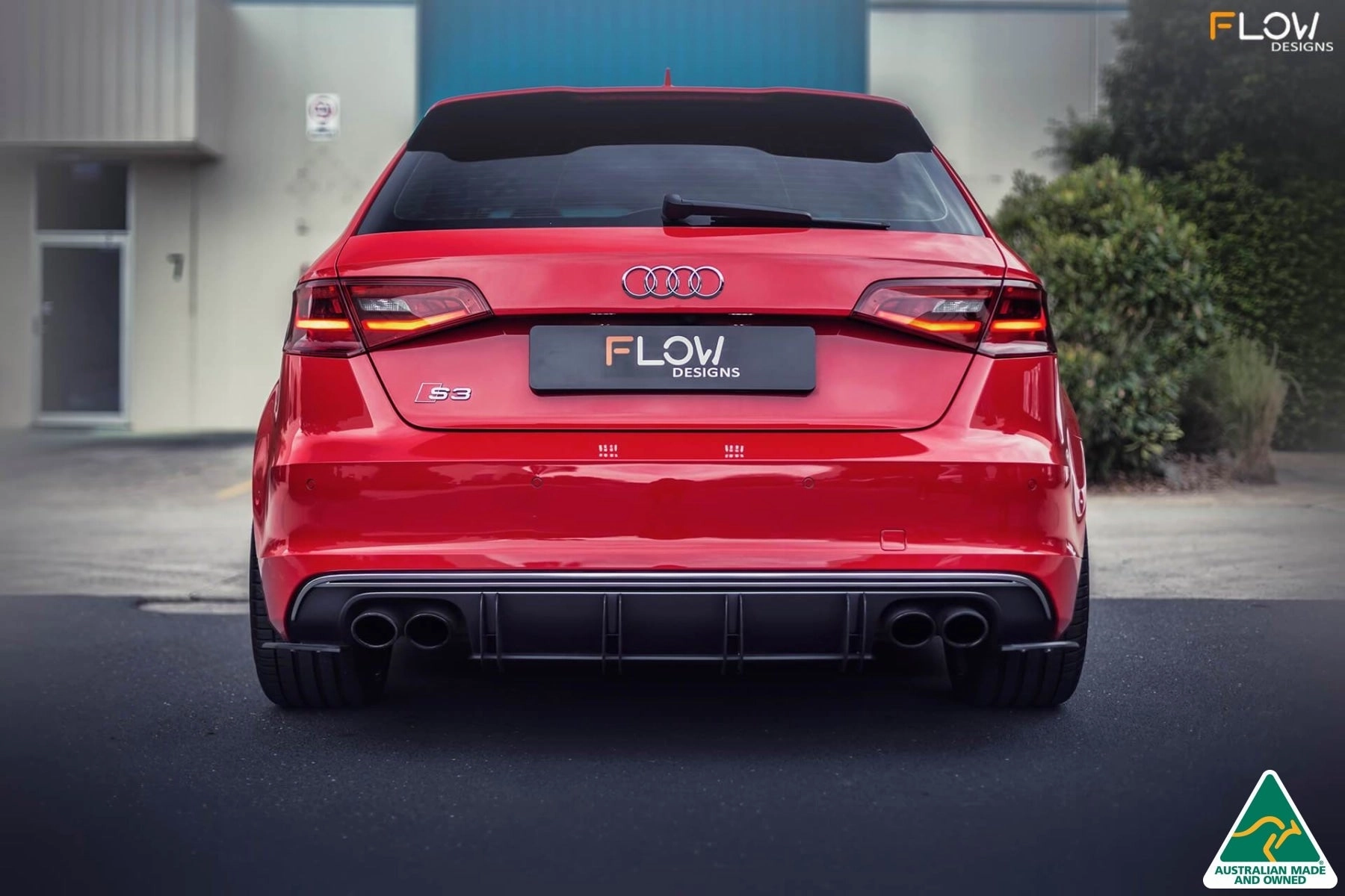 S3 8V Pre-Facelift Sportback Flow-Lock Rear Diffuser