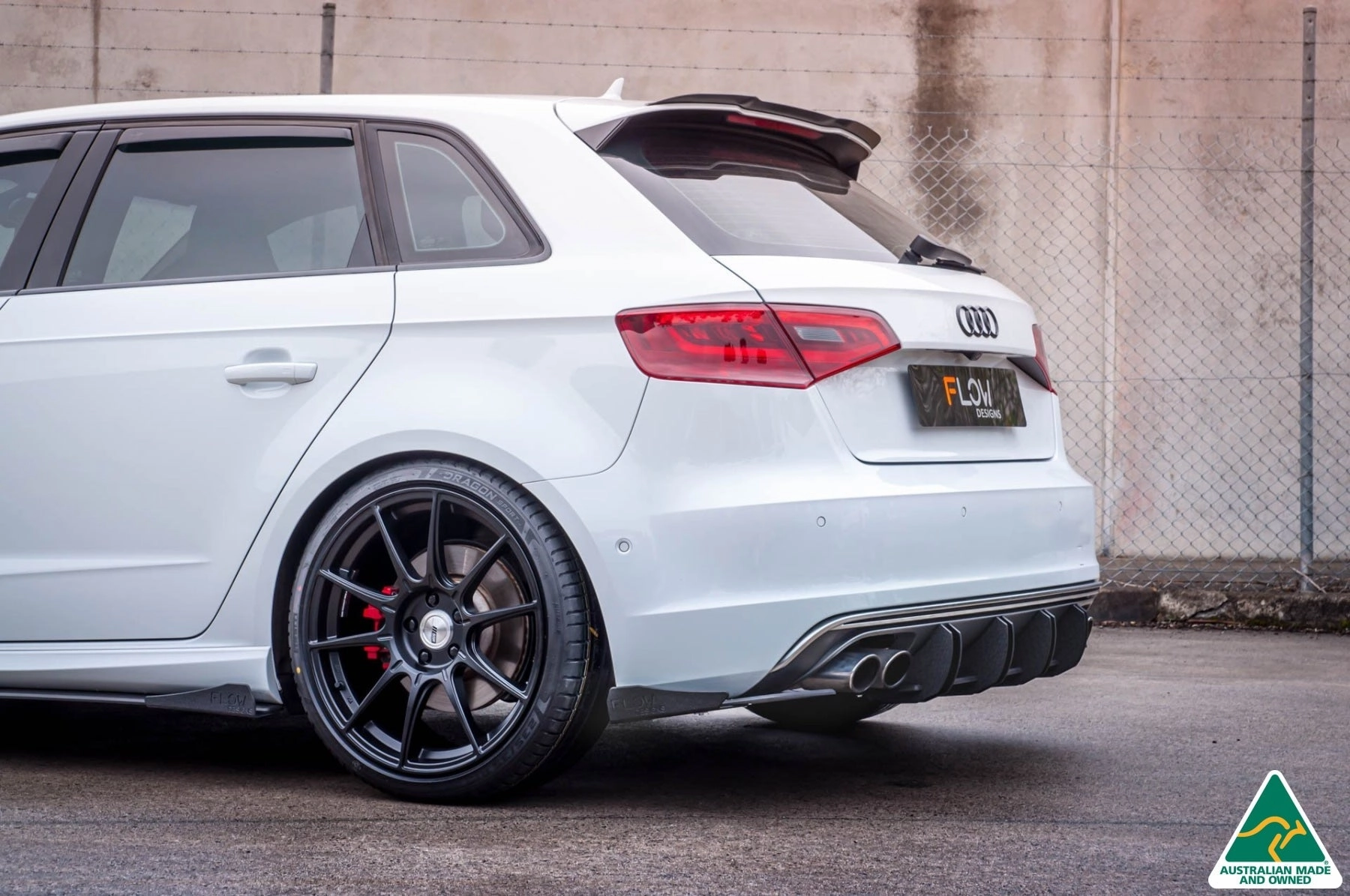 S3 8V Pre-Facelift Sportback Flow-Lock Rear Diffuser