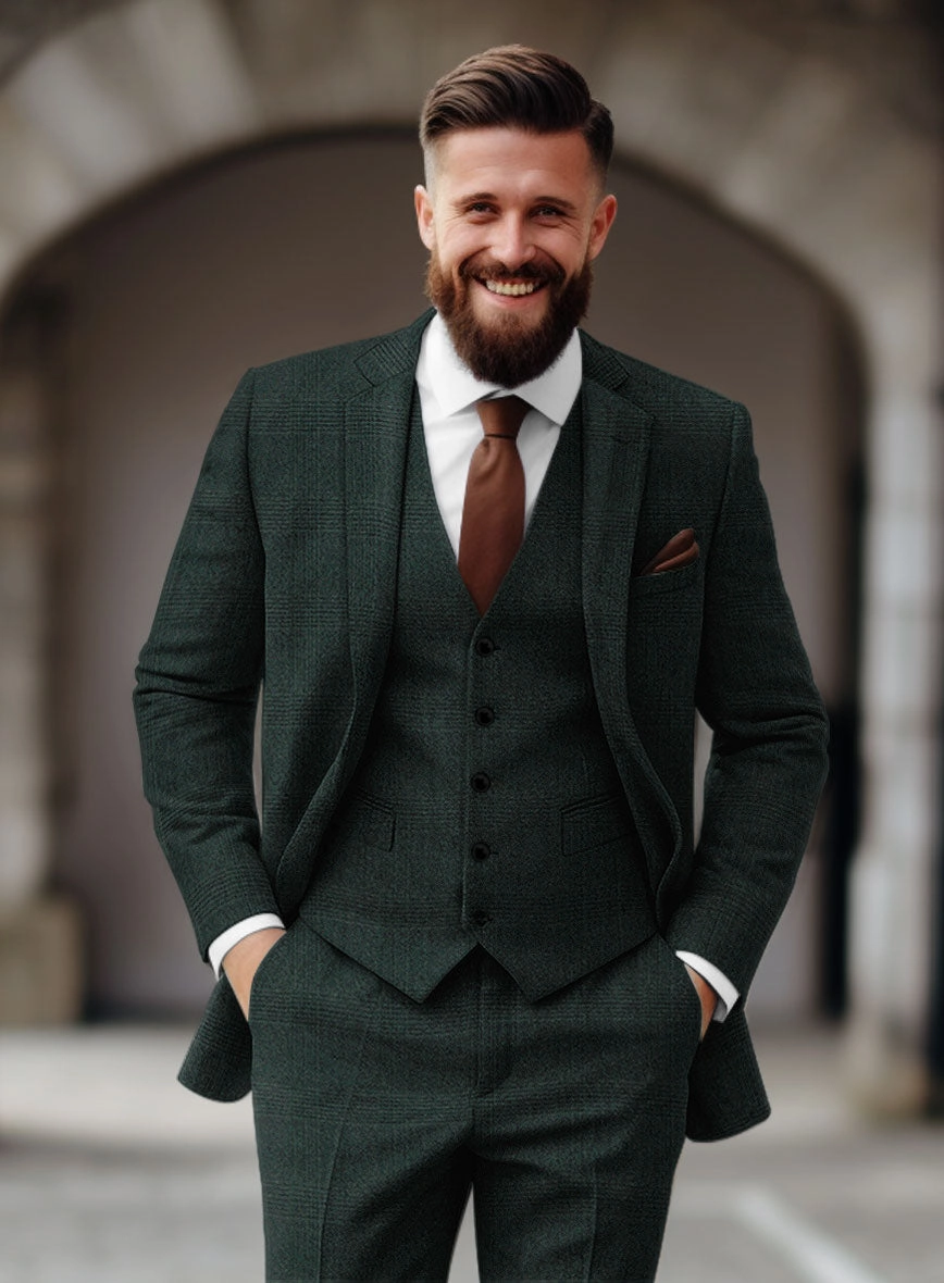 Sartori Ariadna Green Check Soft Tweed Suit